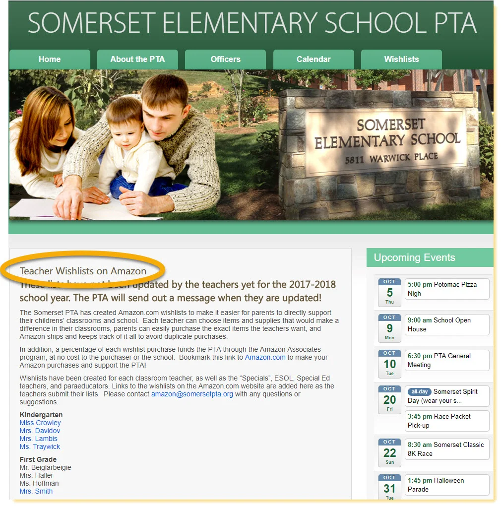 Whether you create your wish lists on Amazon or simply share them as plain text or PDF files on your website, be sure to include a reminder to families that they can earn money for the school if they purchase them through one of your online fundraisers, like eScrip, Office Depot/Office Max, etc.
