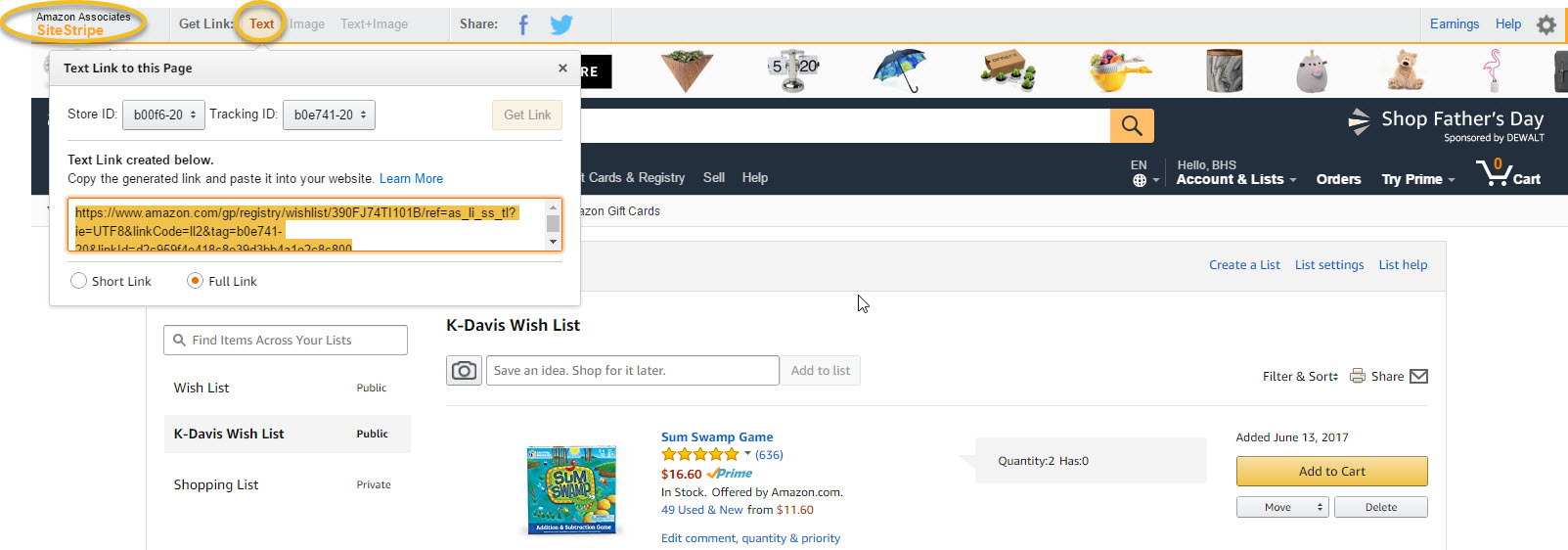 List add other amazon websites to wish Synthesize all
