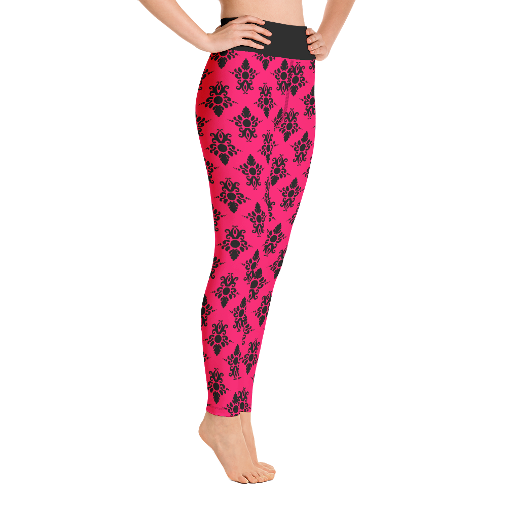 Hot Pink and Black Leggings Sizes XS 