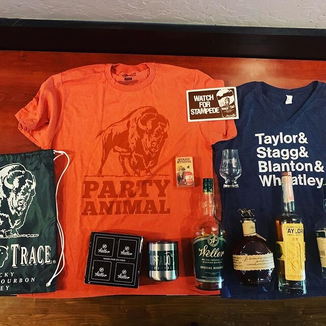 Sazerac dropped off some goodies for our 3 course, 5 bourbon (and a margarita) Zoom on Monday 5/18 with Sazerac.  We will have 1 branded Glencairn for everyone. The rest of the items will be given out for the first to correctly answer some trivia.  @