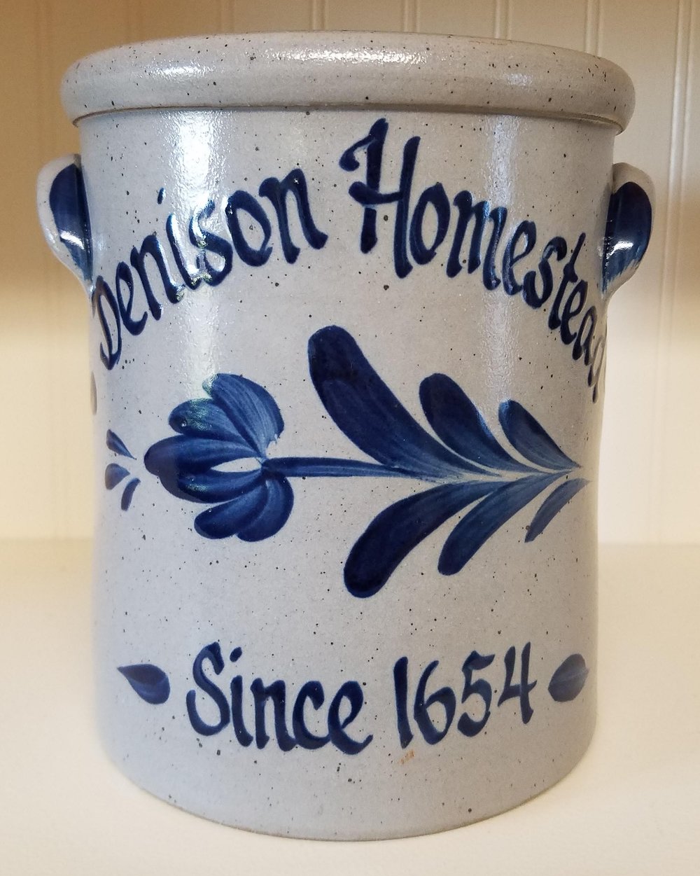 Salt-glazed Pottery Crock — Denison Homestead Campus