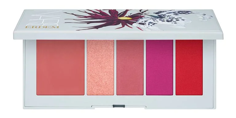Erdem I NARS Poison Rose Lip Powder Palette Do you ever feel like you need to spruce up your face with a hint of color while you are on the go? Us too. This sleek palette lets you keep four cream shades and one balm in your smallest clutch. 