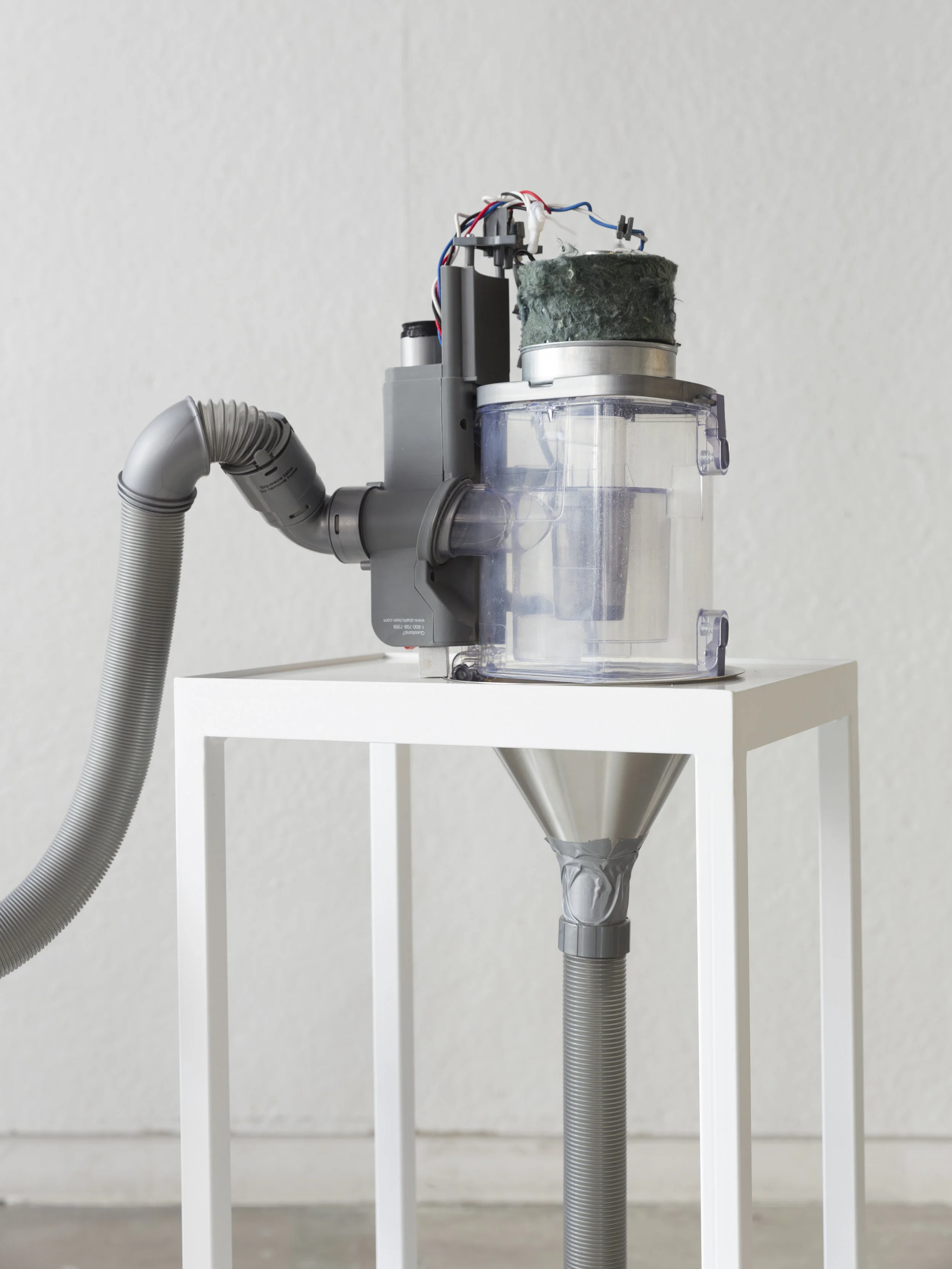 Station 2 detail Vacuum, quartz, iron, duct tape 15” x 12” x 50” Photo credit: Jonathan Allen