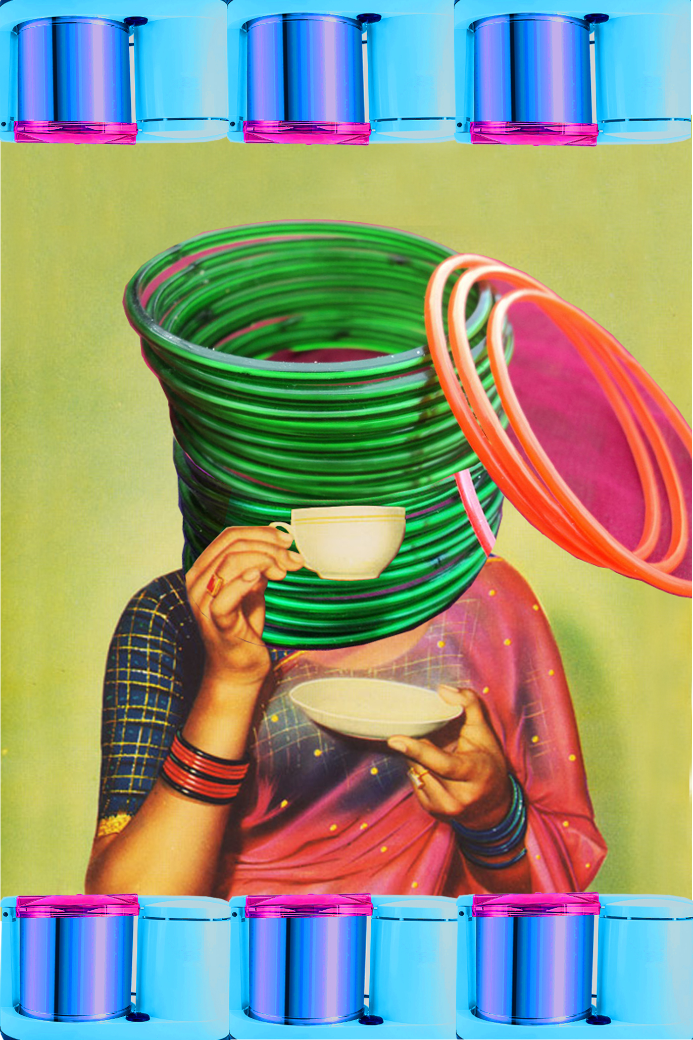 Tea Time (2017) Digital collage