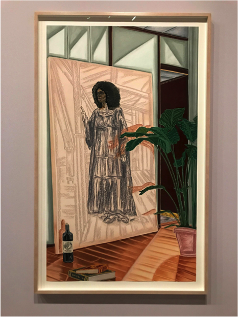 Toyin Ojih Odutola, Unfinished Commission of the Late Baroness, 2017