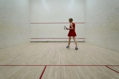 1. Enter squash court