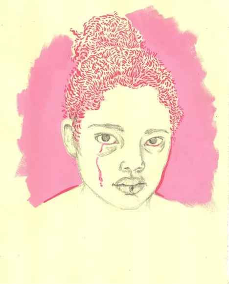 Untitled (Pink Tear) by Alanna Reeves