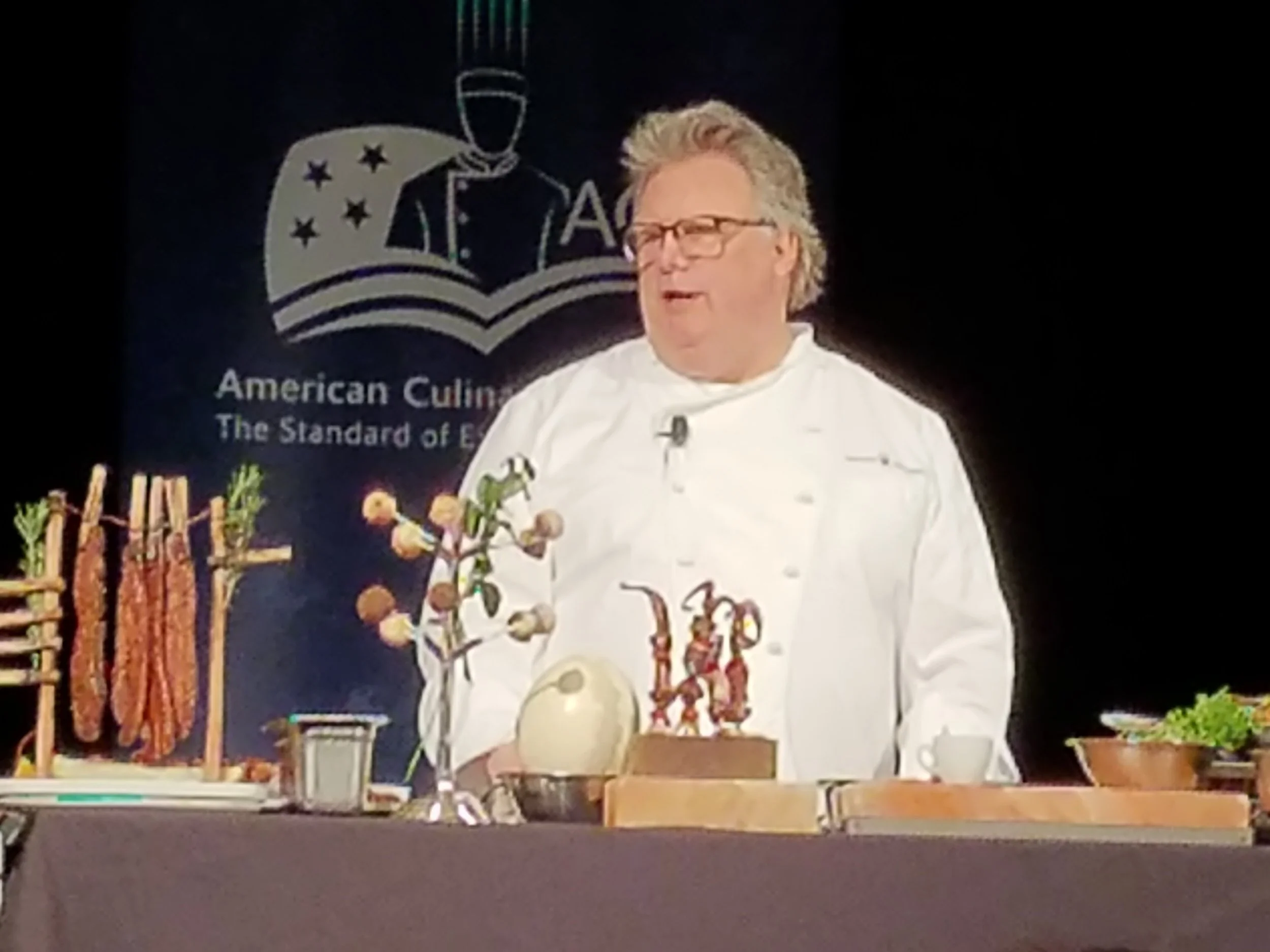 Chef David Burke presenting at Chef Connect