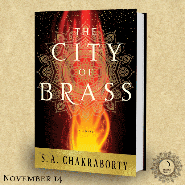 Cover animation for The City of Brass for HarperVoyager.