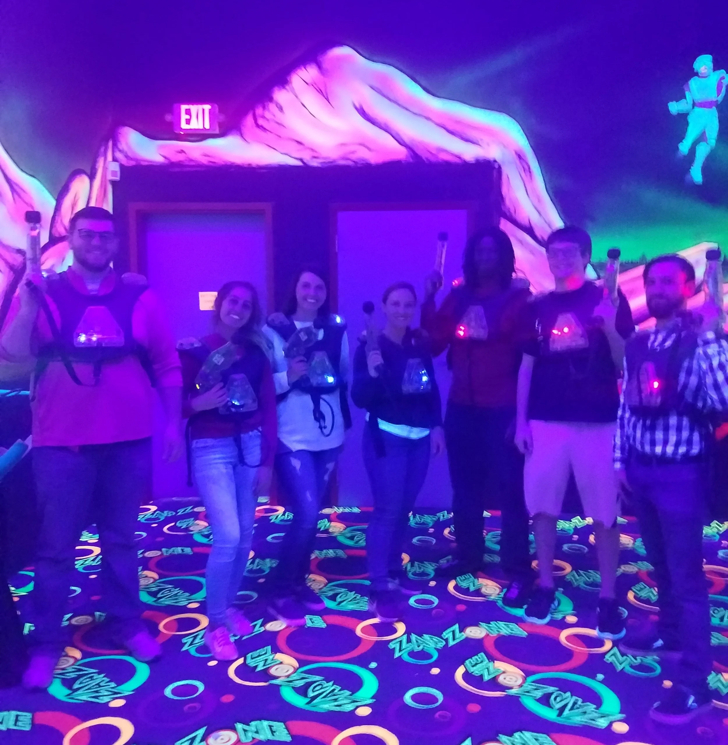PEP Lab laser tag shenanigans; Massimo destroyed everyone.