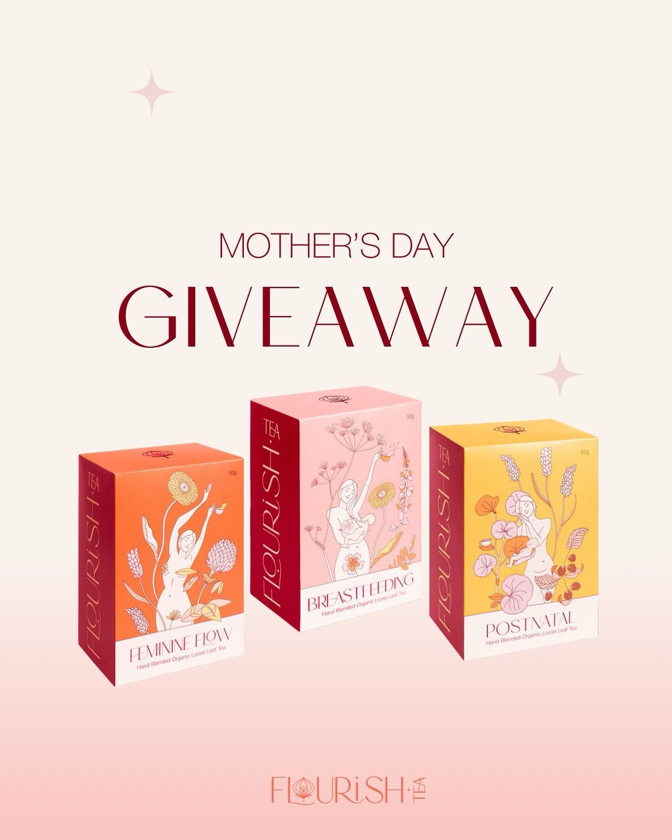 G I V E A W A Y ⭐️ 

Celebrate a Mama with our &lsquo;3 Month Bundle&rsquo; giveaway! 

How to enter? 
✨ Be following us @flourishtea.shop
✨ Like this post &amp; share on your story
✨ Tag three tea loving mamas who would love a tea bundle

Winner wil