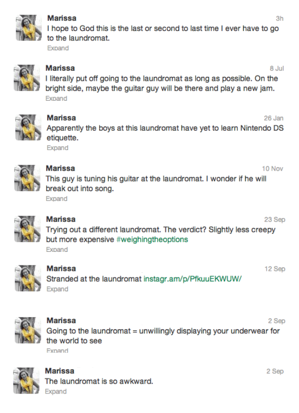 Laundromat Tweets