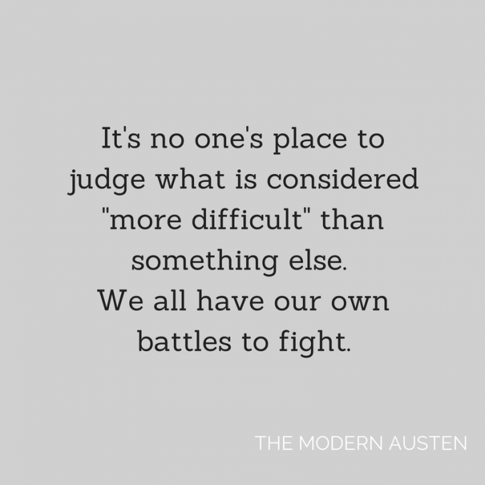 Own Battles to Fight