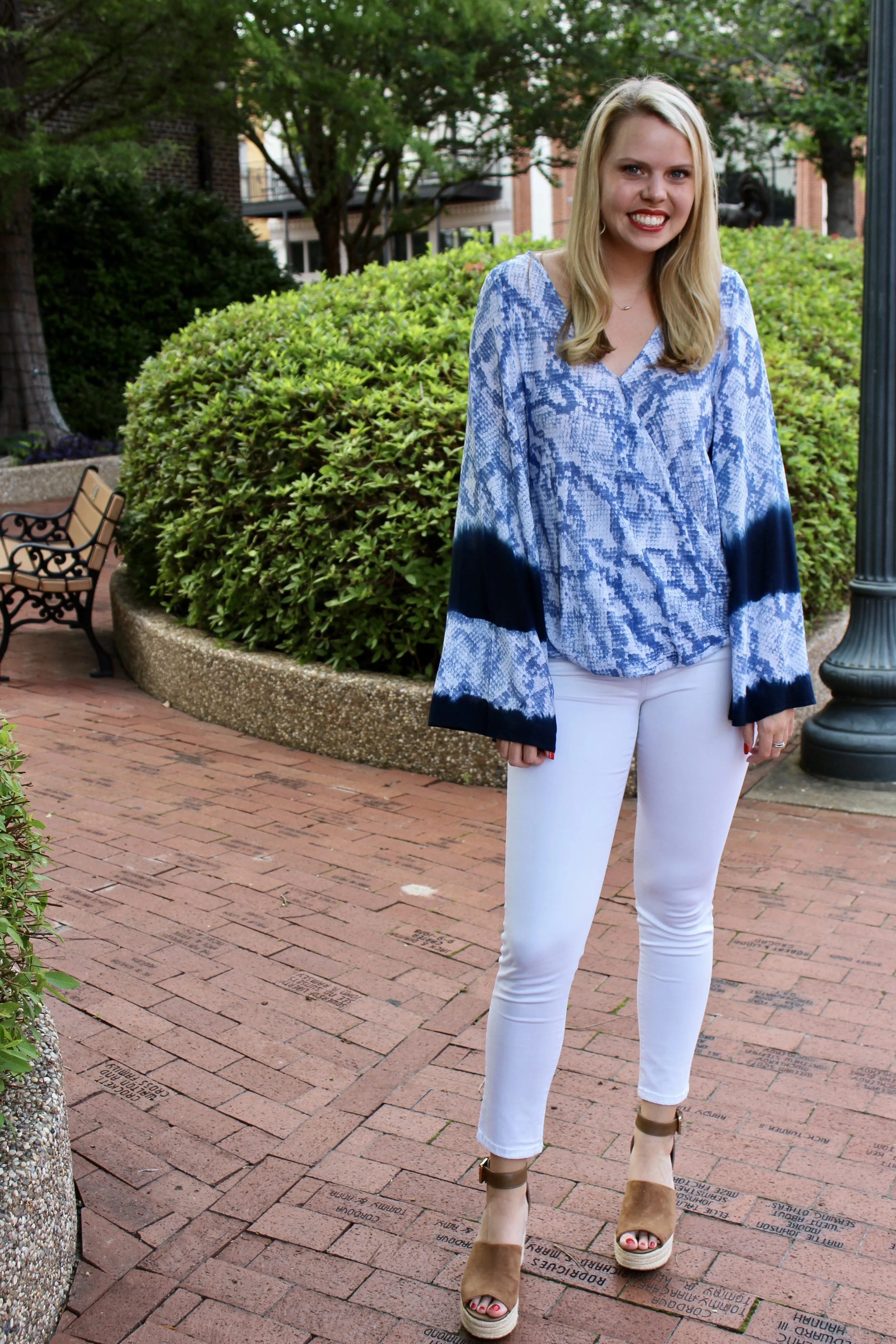 Blue and Bell Sleeves