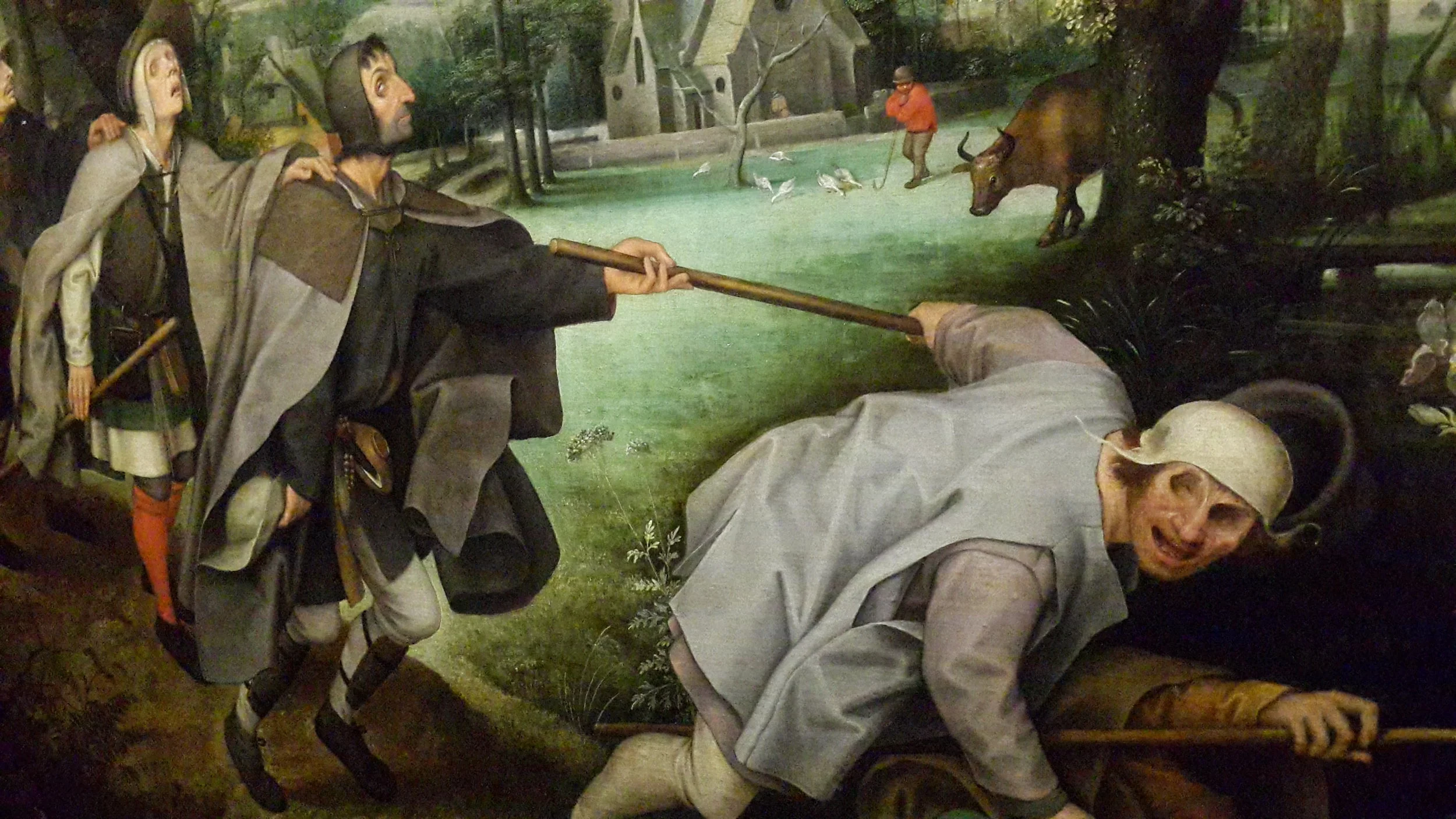 famous painting about the blind leading the blind from the House of Liechtenstein's private collection (author's picture)
