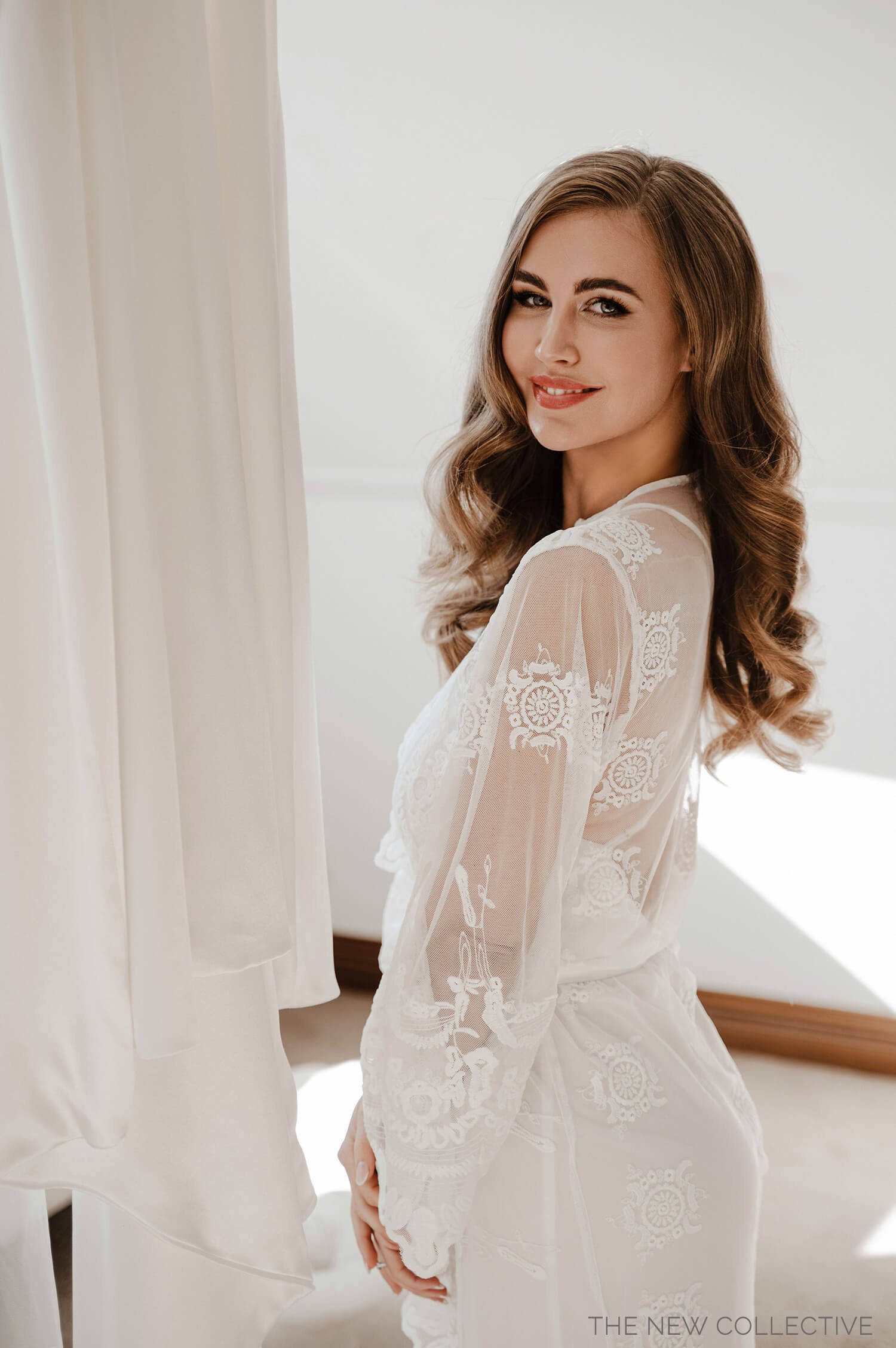 Final bridal look showcasing seamless, anti-cake artistry that complements the wedding gown and ensures a radiant finish from the ceremony to the reception.