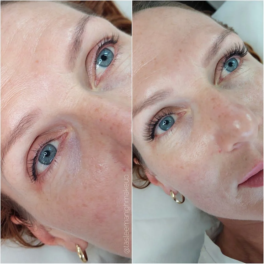 A second bespoke lash transformation by Tasleema Nigh, demonstrating the intentional design and facial harmony achieved through professional lash extensions in our Sunshine Coast studio.