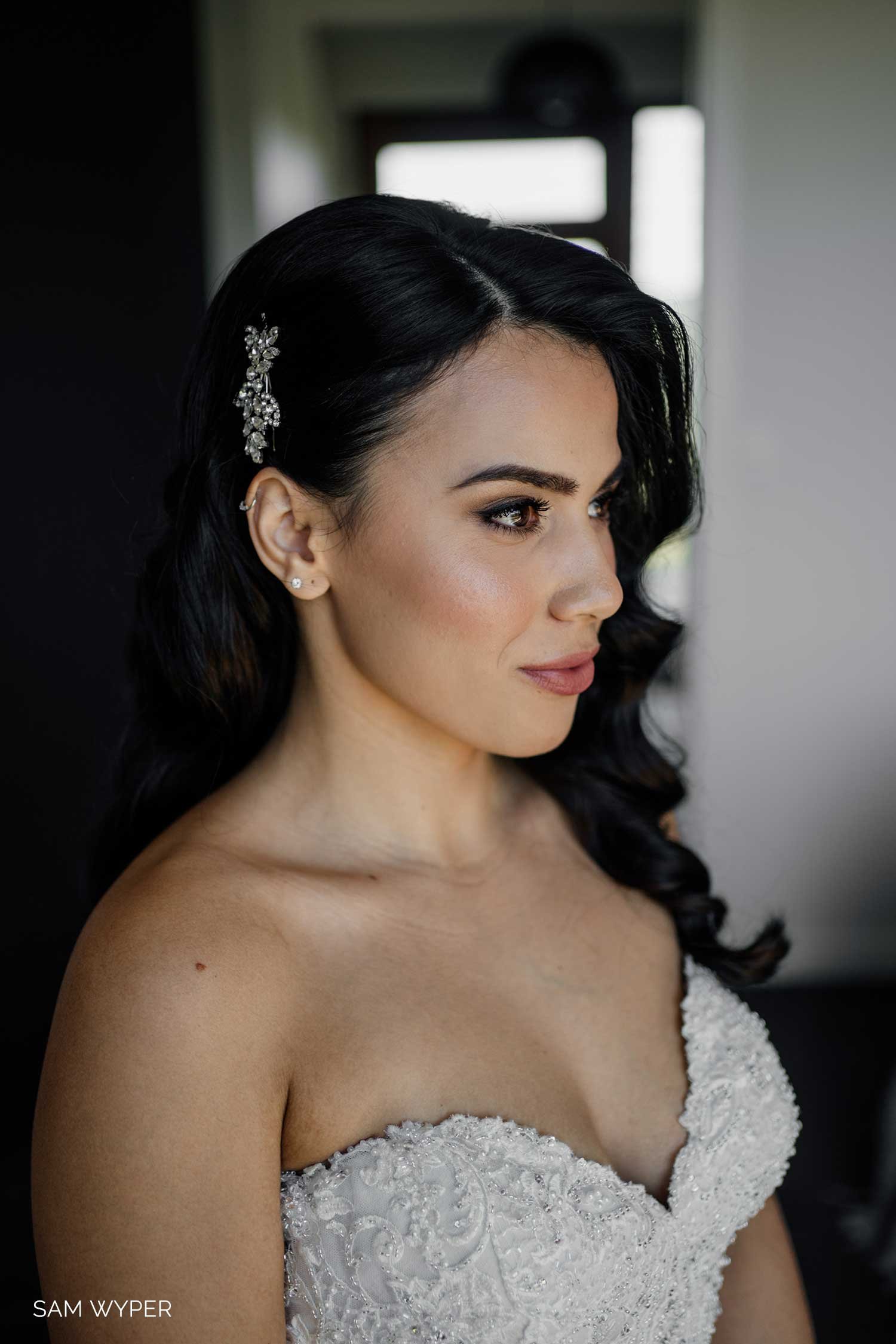 Boutique bridal artistry by Tasleema Nigh in Montville, providing expert makeup services for Hinterland wedding parties seeking a sophisticated and calm preparation.