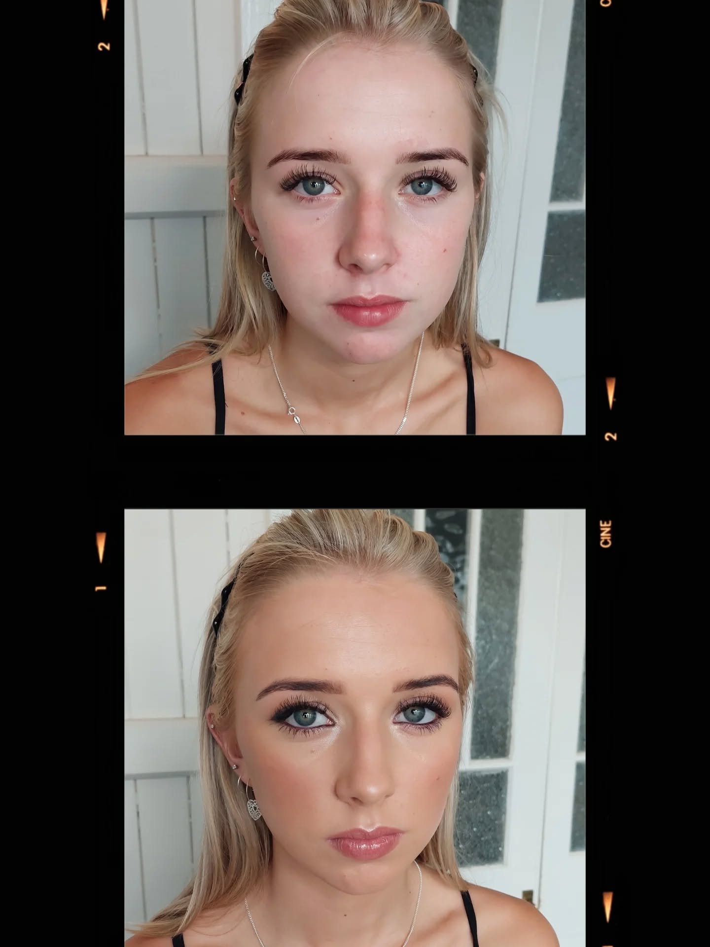 ✨ Foundation is key in any makeup look... Paige's formal spray tan had faded on her face, making it essential to match her chest tone. 

We went for a smokey liner shimmer eye look to match her gold shimmer dress, and paired it with effortless, lived