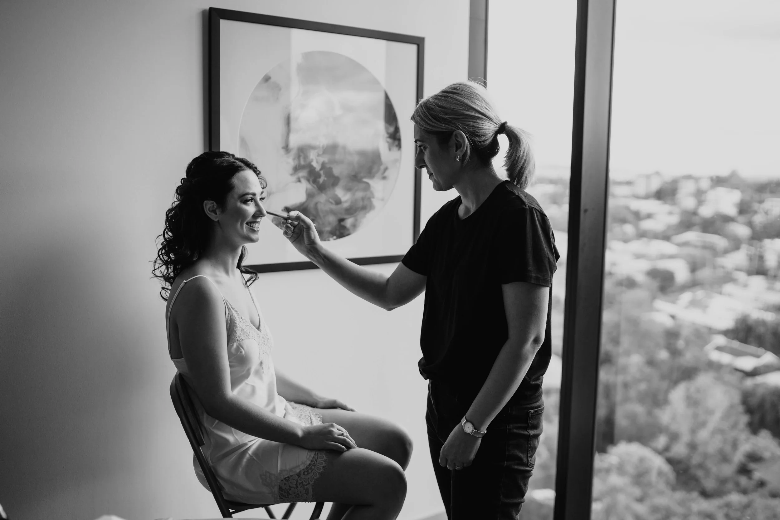 A real-world bridal look by Tasleema Nigh, showing the difference between filtered trends and refined, long-wear artistry for Sunshine Coast weddings.
