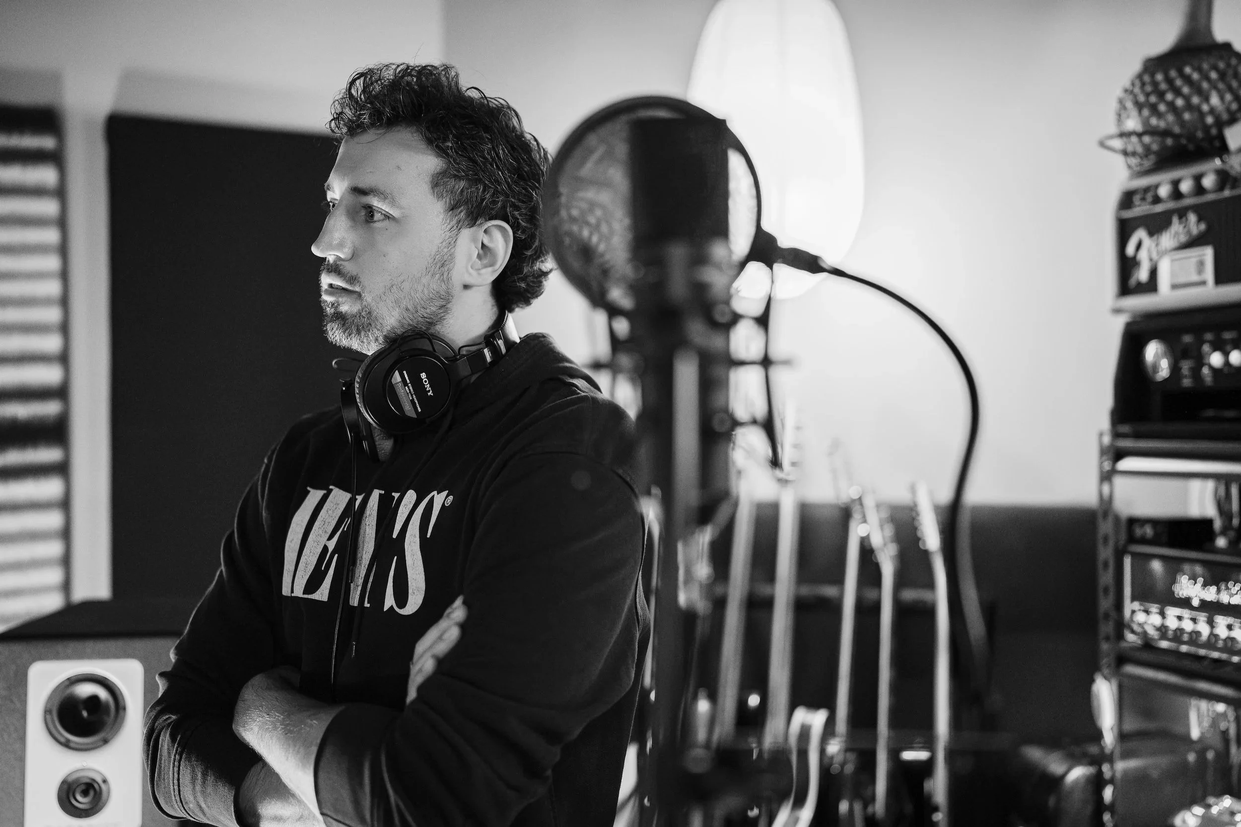 Mark in the studio