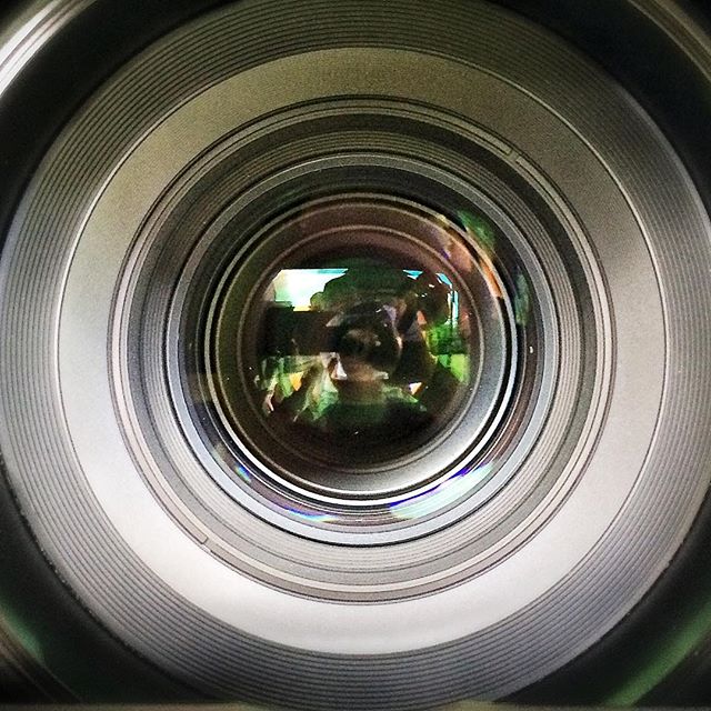 Looking down the barrel of a 135mm Zeiss cinema lens