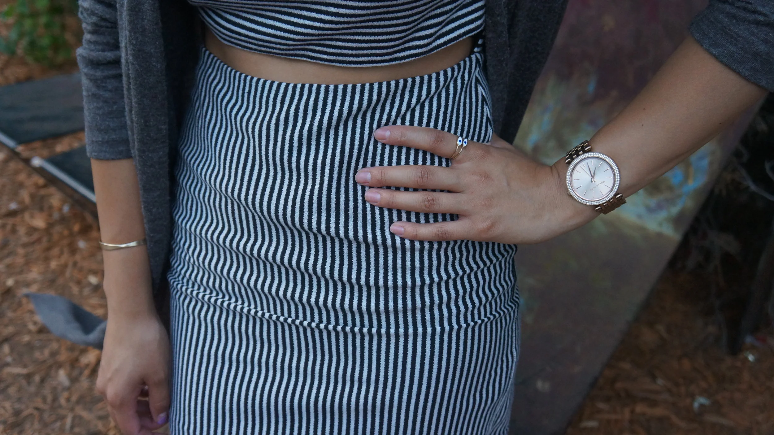 In Wonderland: My Striped Dress