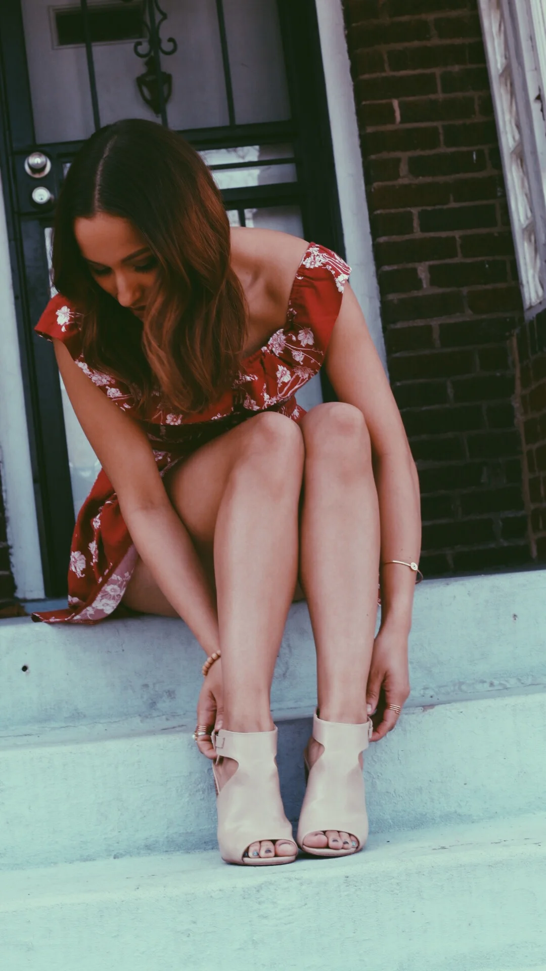 Urban Outfitters Springtime Off-The-Shoulder Romper