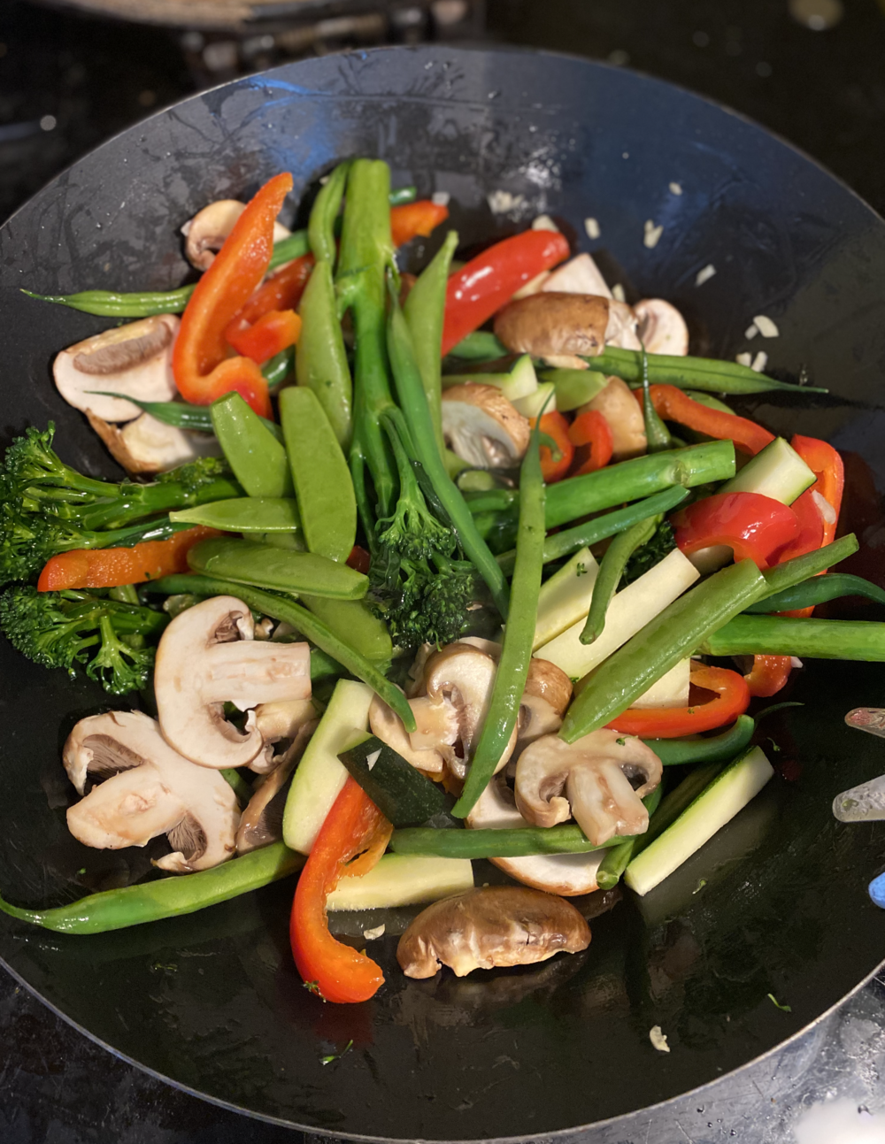 healthy stir-fry meal