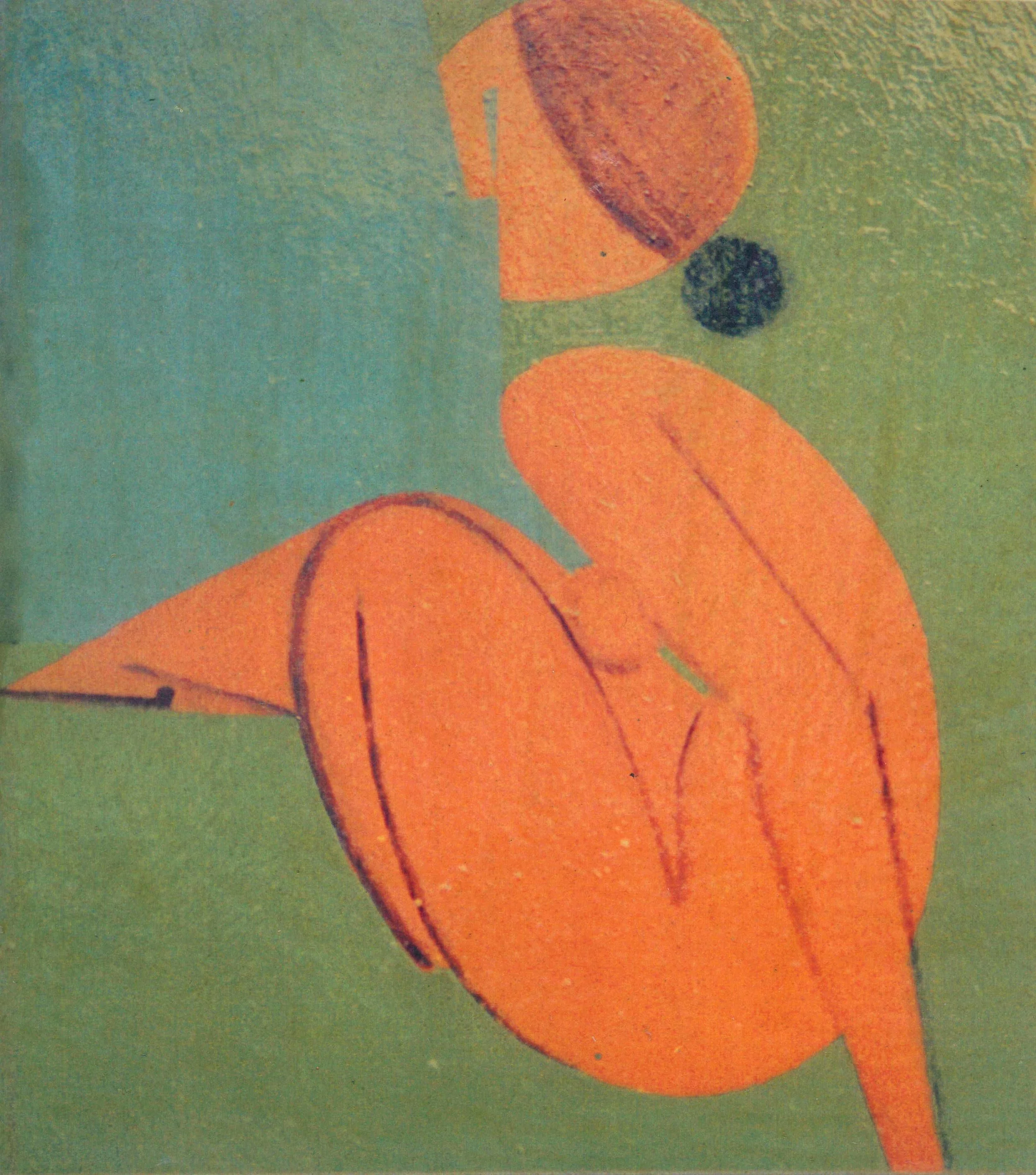 Seated nude