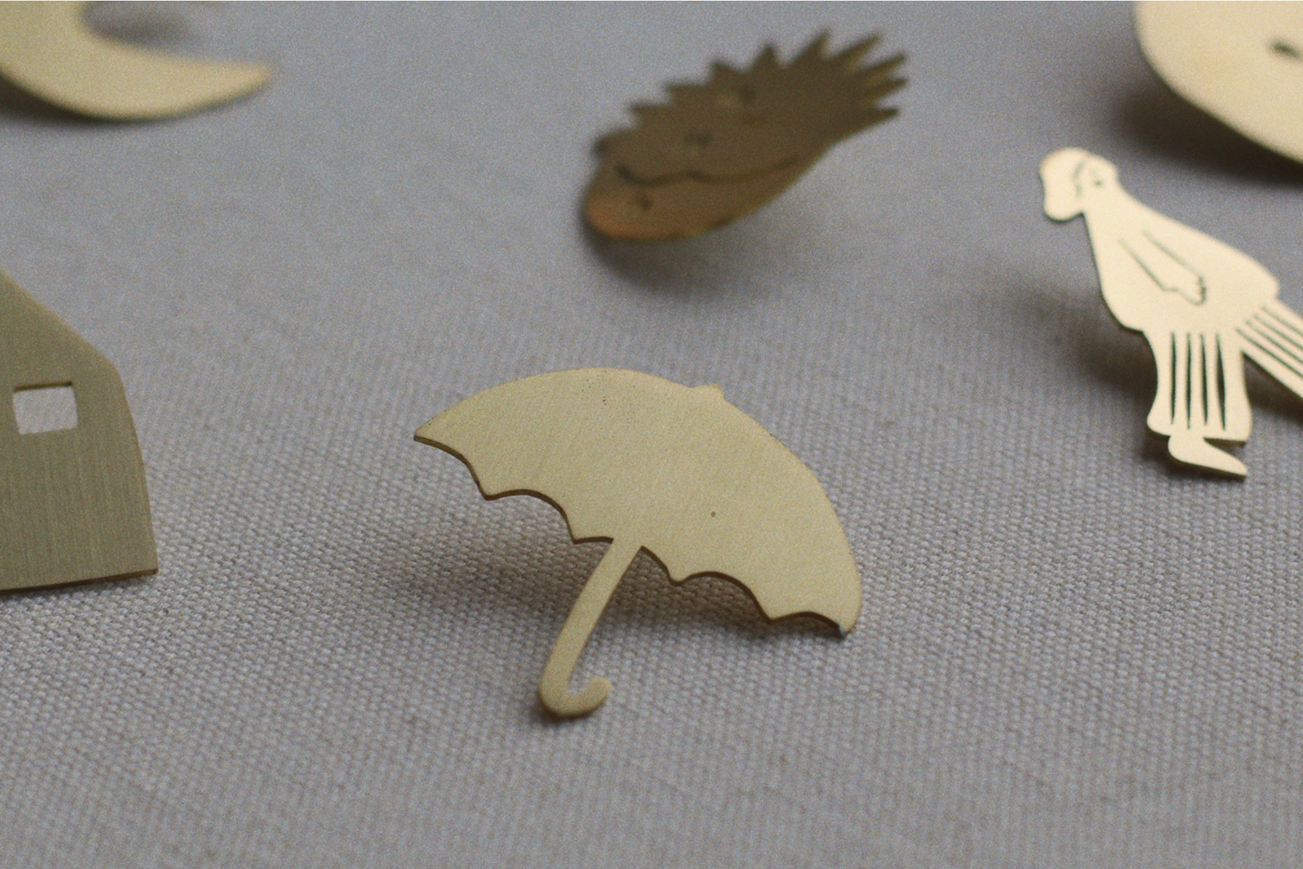 The Shelter Brass Brooch - Follow The Magpie