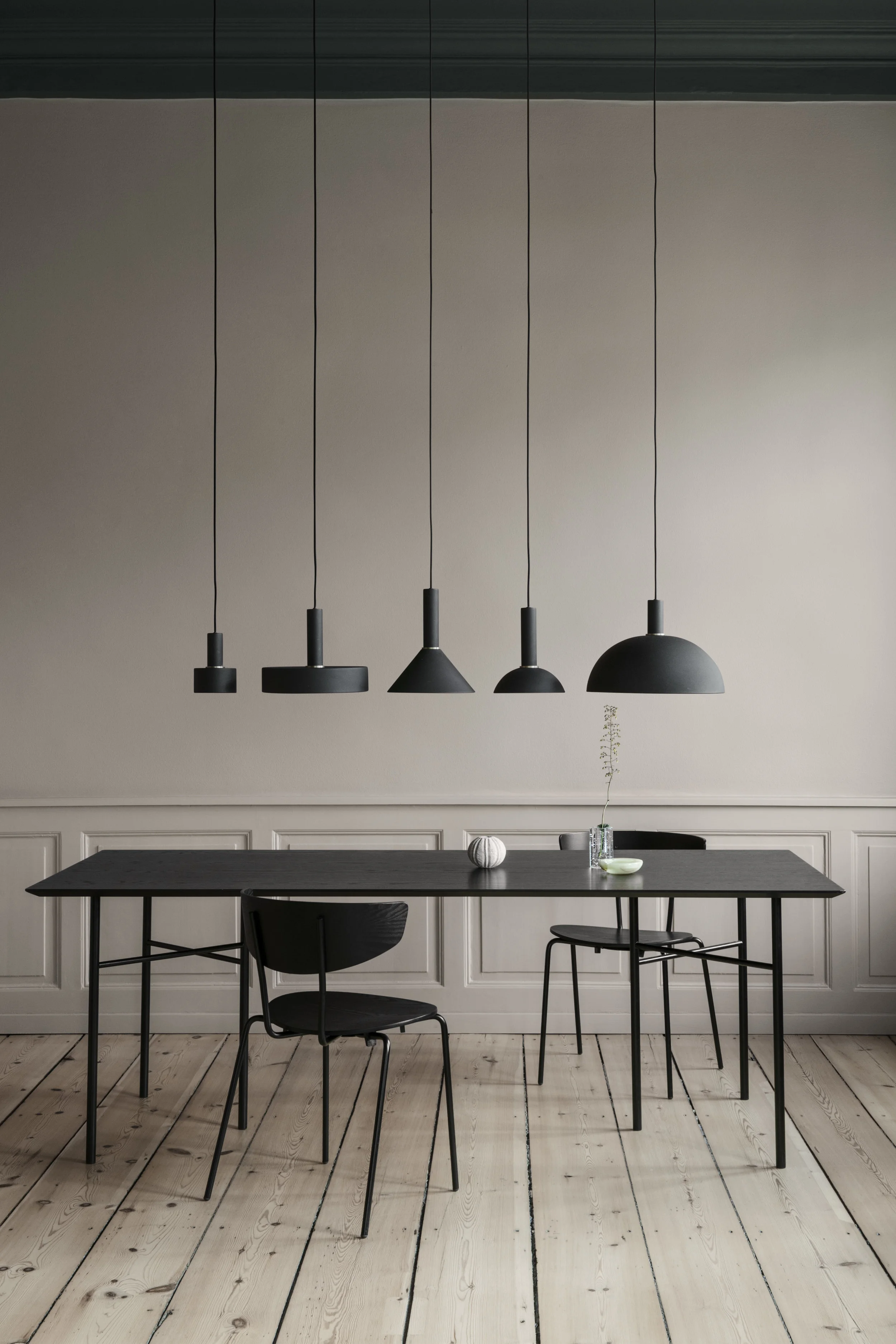 Herman Chair in Black Oak. Elegant, well designed and comfortable enough to hold you for hours and hours. Collect Lighting.