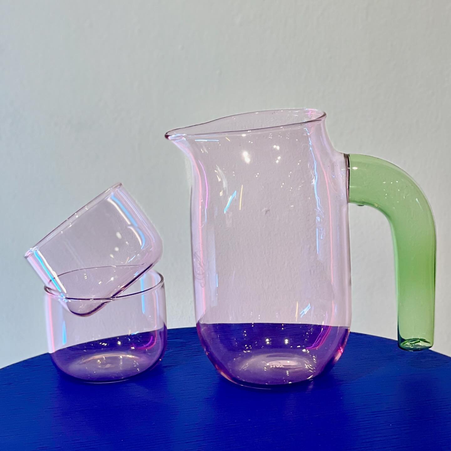 Bring an injection of colour into your home with these accessories from HAY! Now restocked at HOOS 💙

Tint tumblers: &pound;25
Jug designed by Jochen Holz: &pound;69

Chim Chim scent diffuser (Red, Off-white, Blue): &pound;35

Borosilicate Jug - Sma