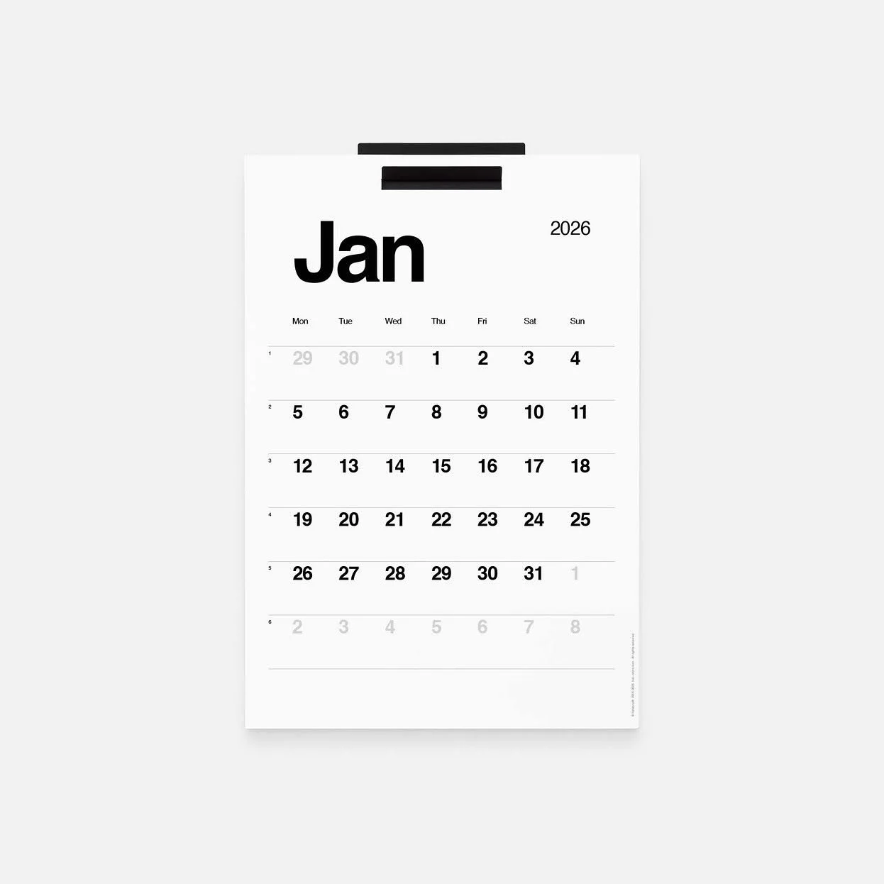 The 2026 Wall Calendar from @kalstorecom is back! 
The Wall Calendar comprises a folded metal wall hanging bracket and six double-sided paper sheets. Wall Refill is also available. 
We have limited stock of both, pop in store or message us to reser
