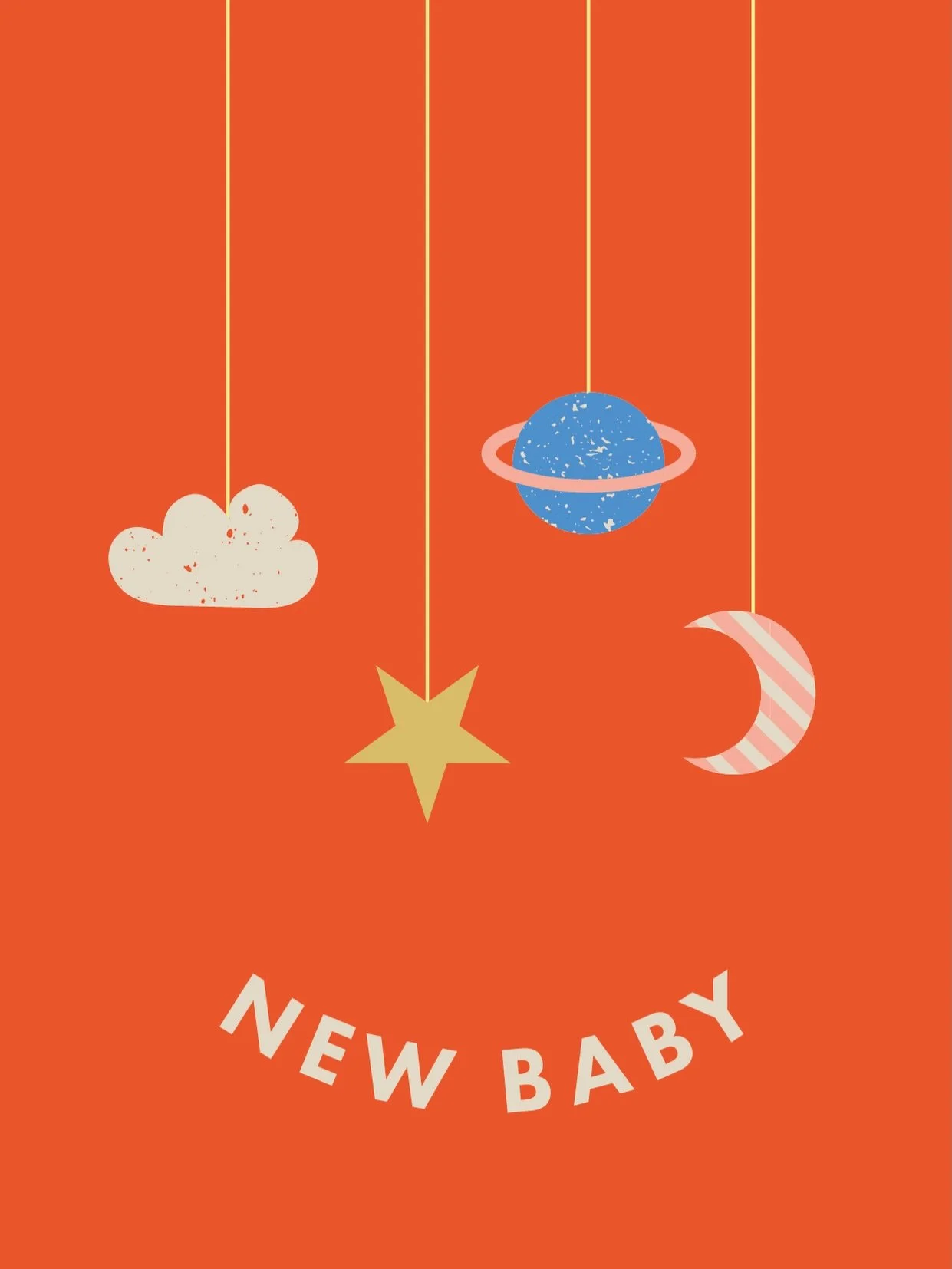 The final design for our 2026 card collection!

New Baby - A playful take on the classic mobile, to welcome new life to the world 👼🏻

We have put together a curation of our favourite baby/children products to help you select a special present for t