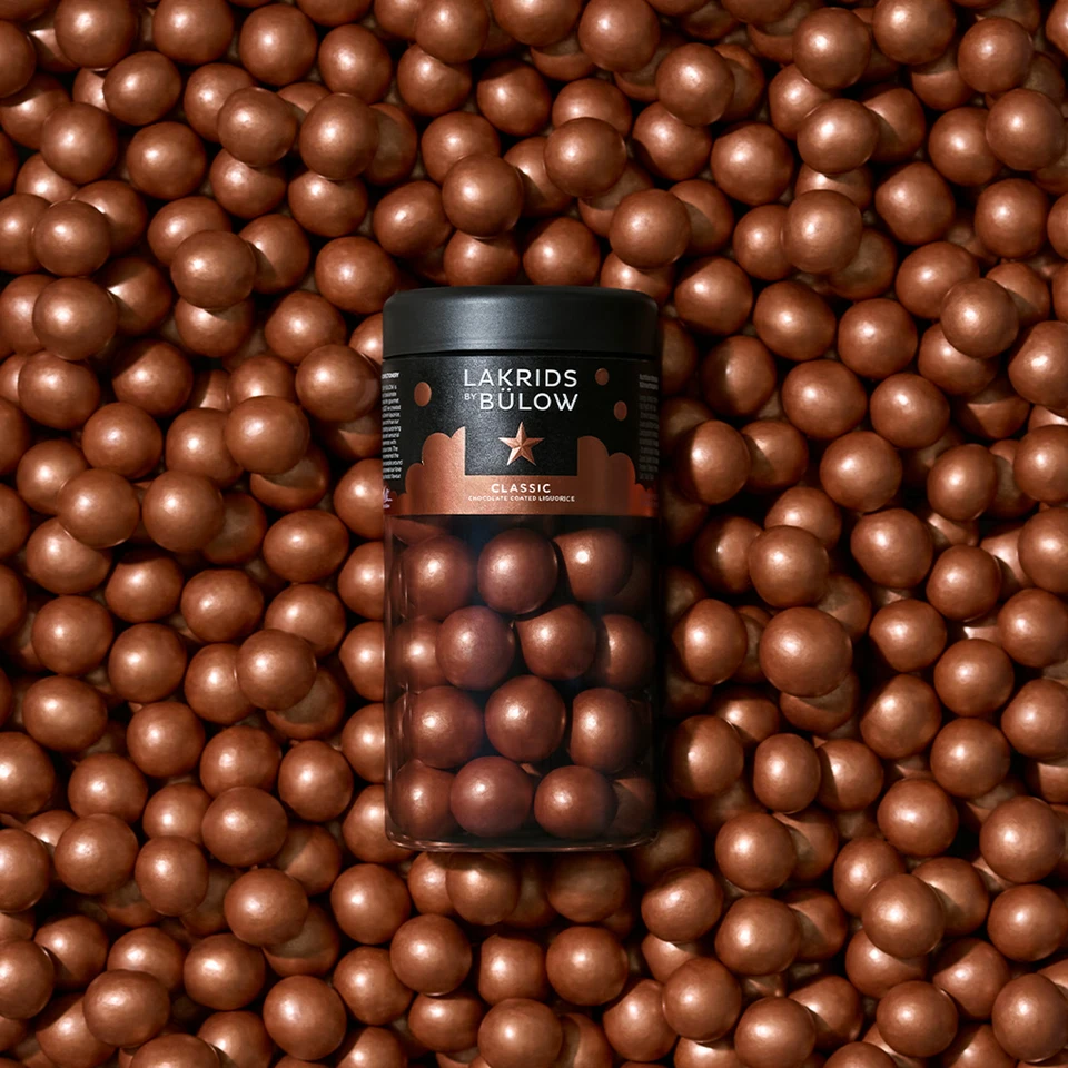 Classic Caramel Chocolate Coated Liquorice - Lakrids by Bülow