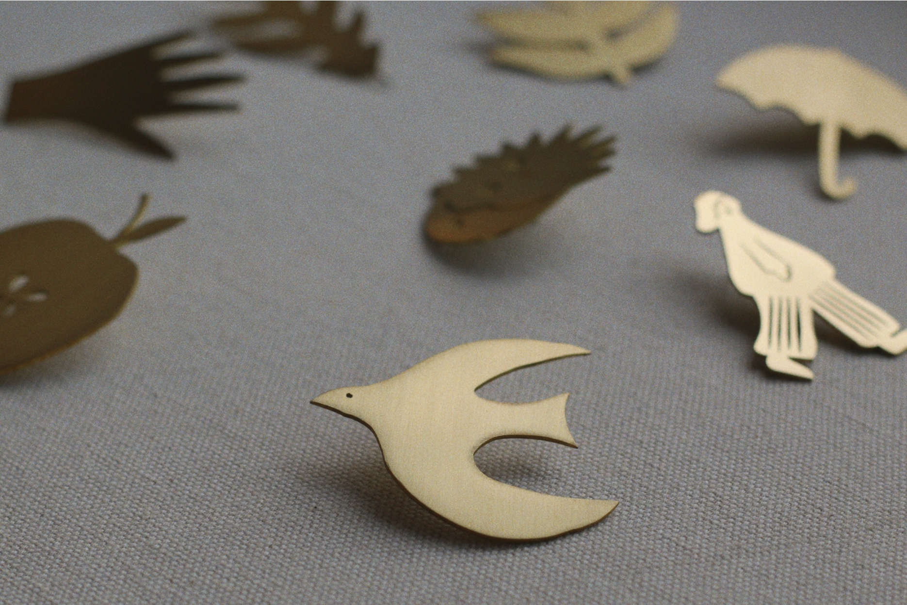 The Wayfarer Brass Brooch - Follow The Magpie