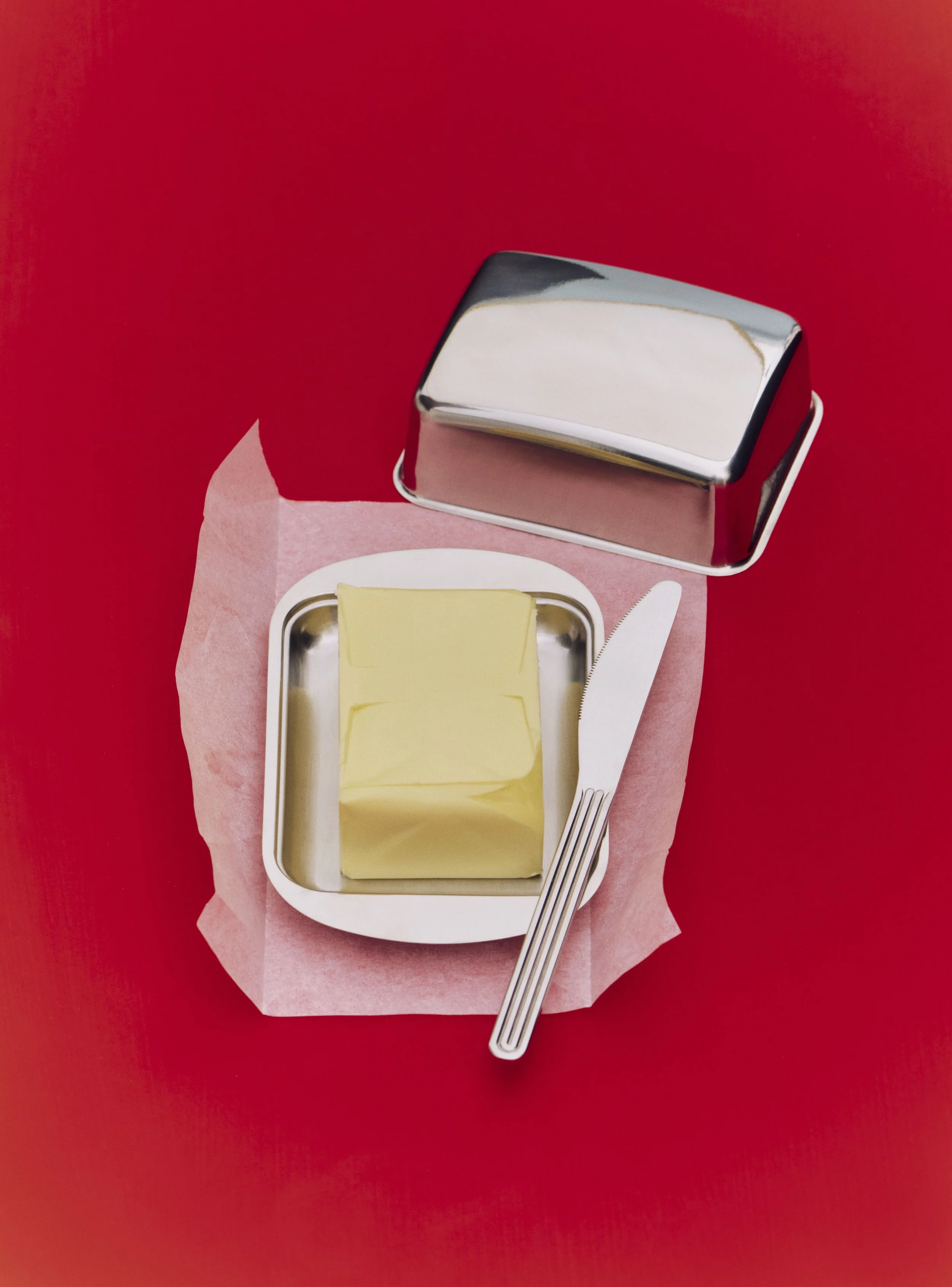 Essential Steel Butter Box - HAY