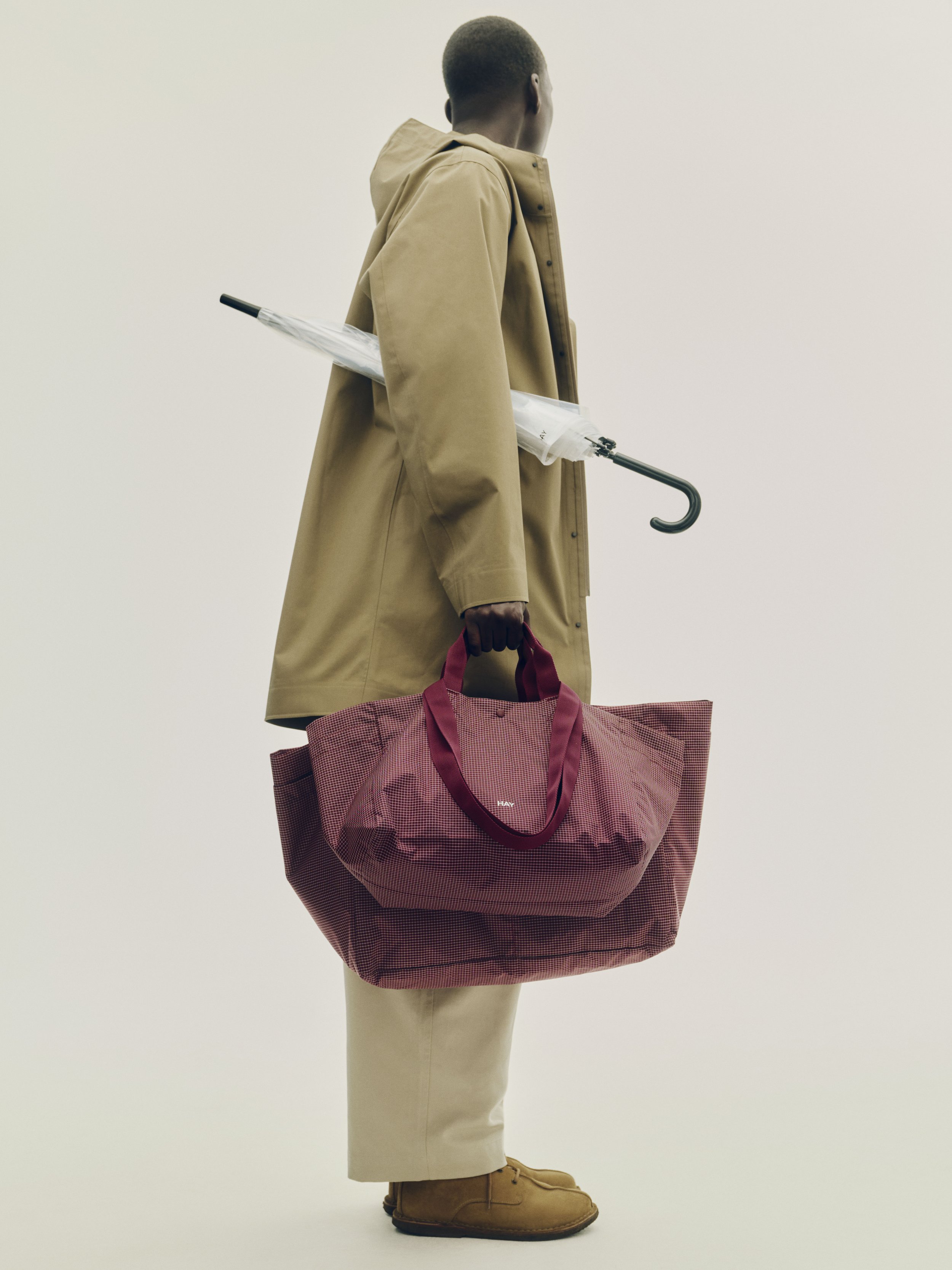 Grid Weekend Bag M_L burgundy_Canopy Umbrella clear.jpg