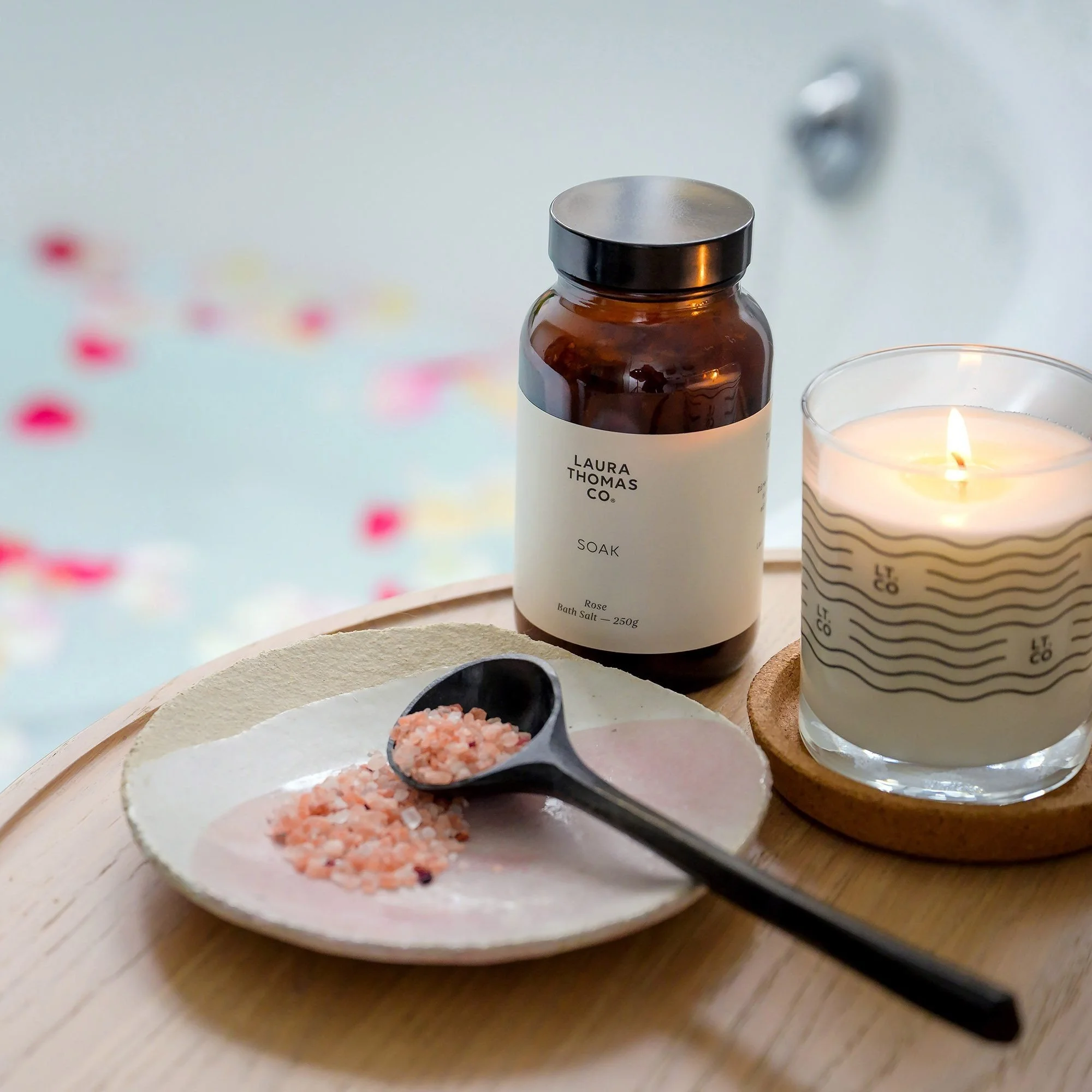 Soak Rose Bath Salts - Laura Thomas
