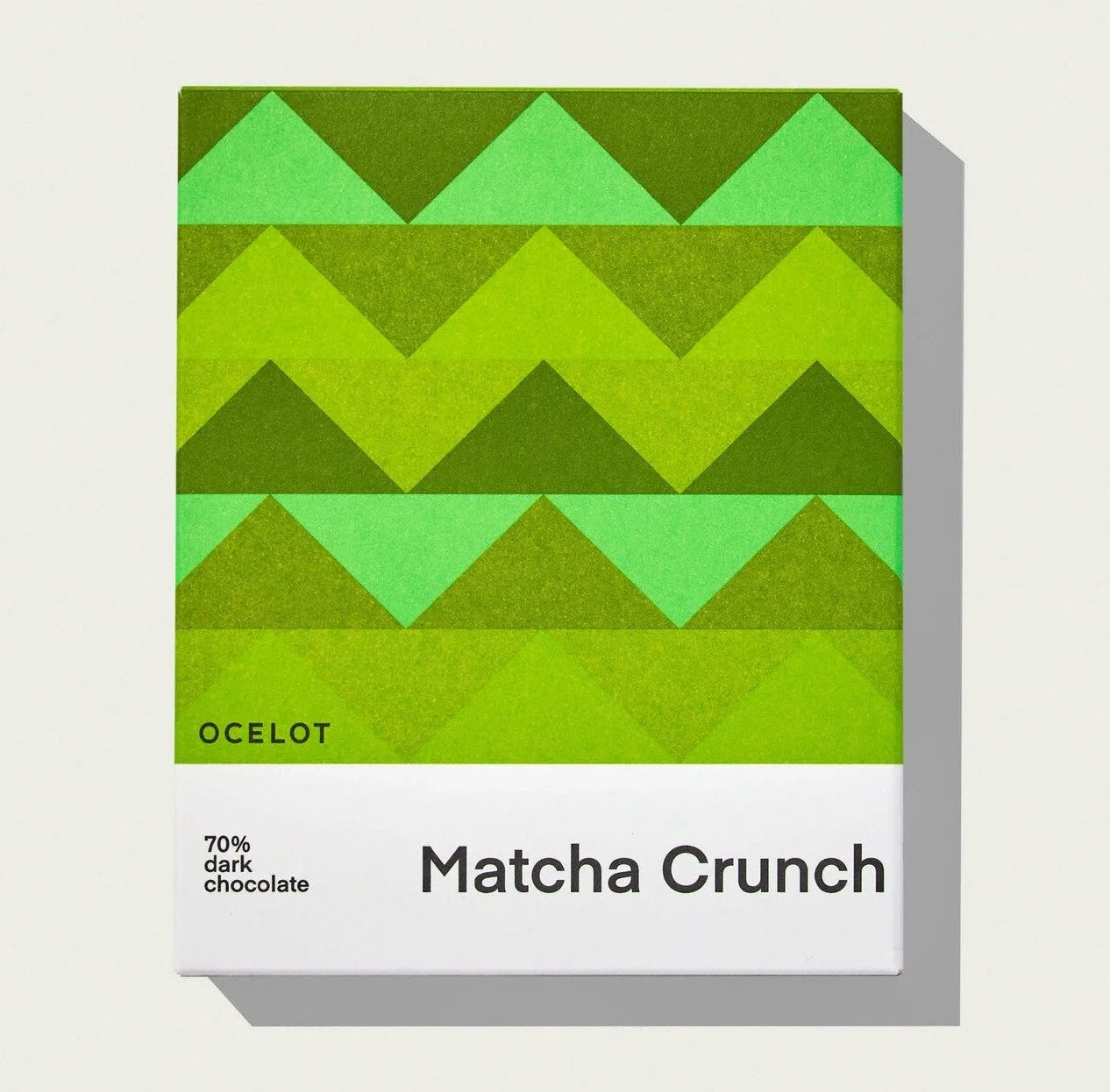 Matcha Crunch Organic 70% Dark Chocolate - Ocelot