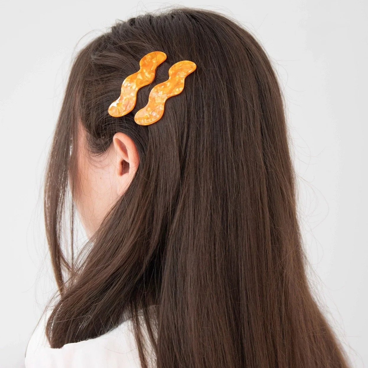 Tangerine Hair Slides - Pepper You