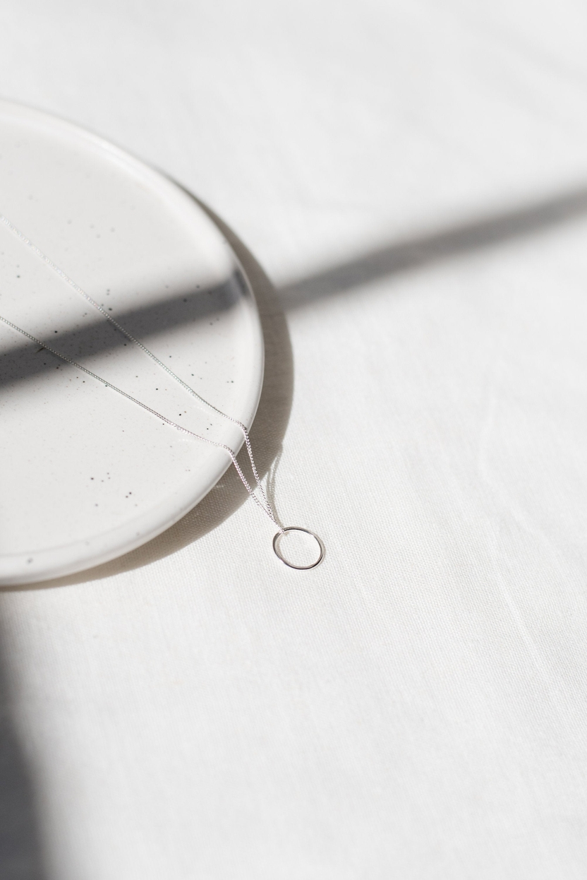 Open Circle Necklace - Studio Adorn