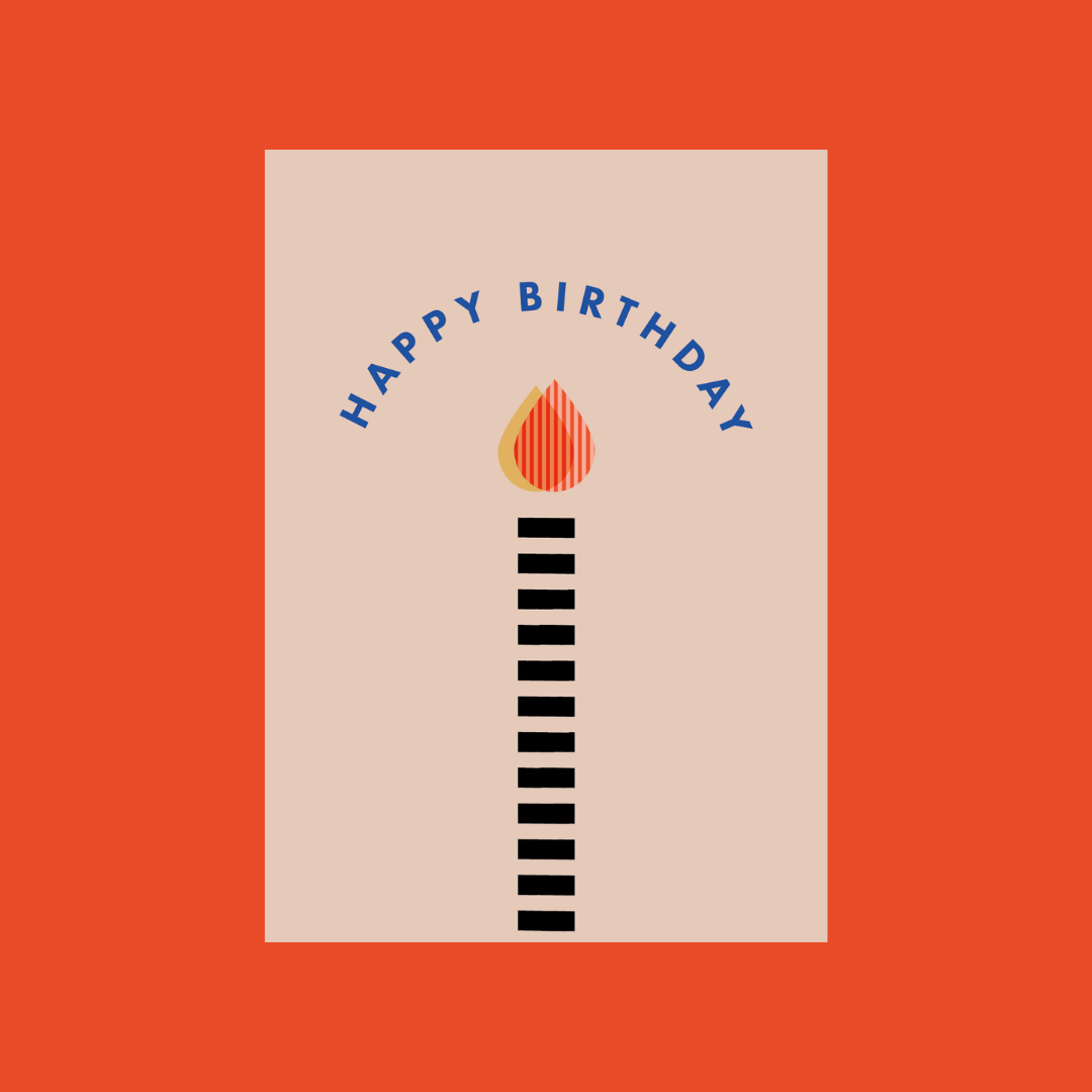 Happy Birthday, A6 Greetings Card - HOOS