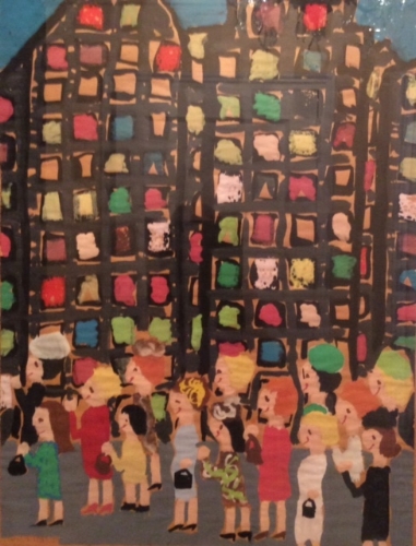 My painting of New York City when I was about 9 years old
