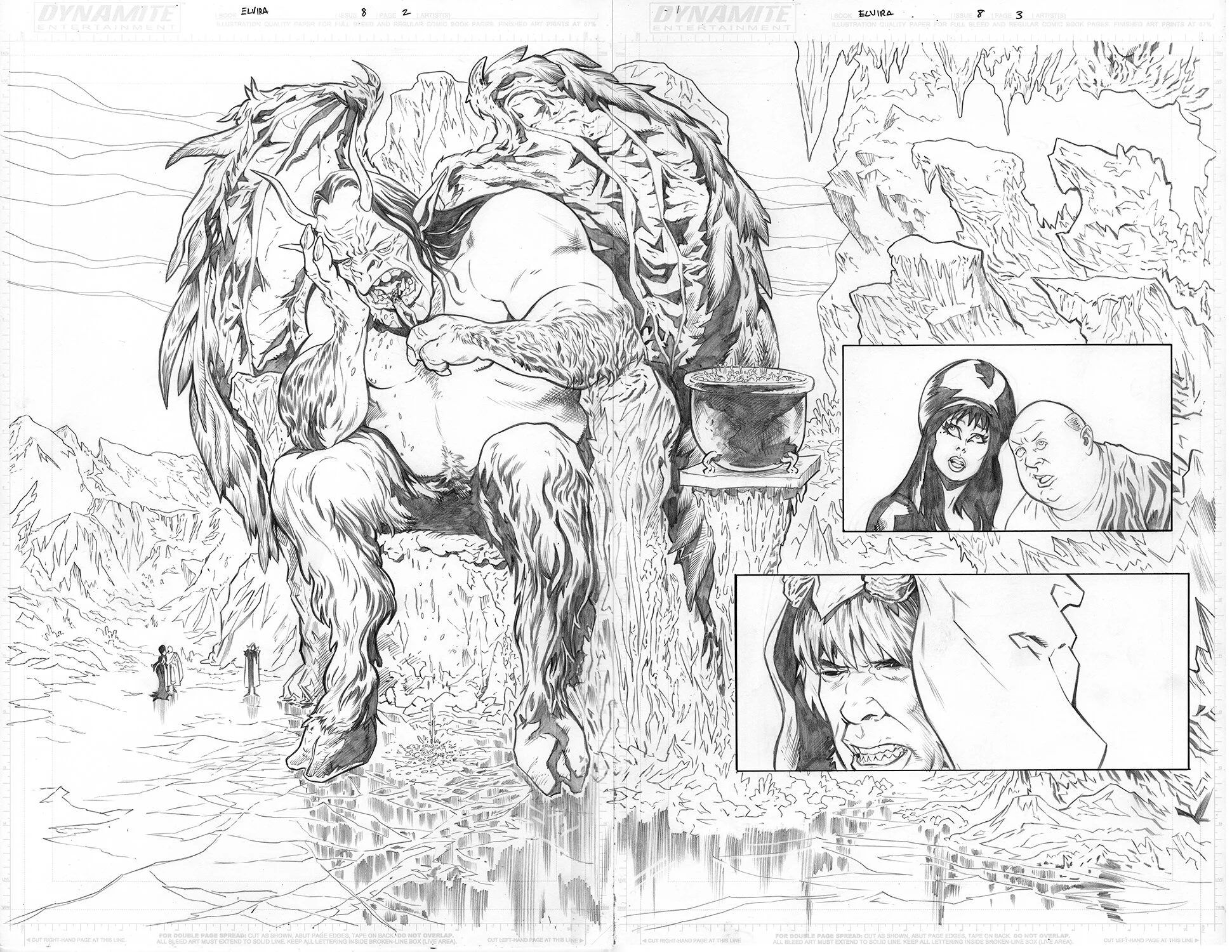 Elvira #8 page 2-3