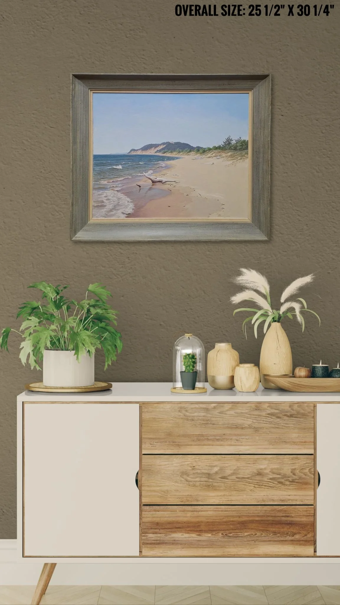 Cabinet with plants and wooden ornaments.jpeg