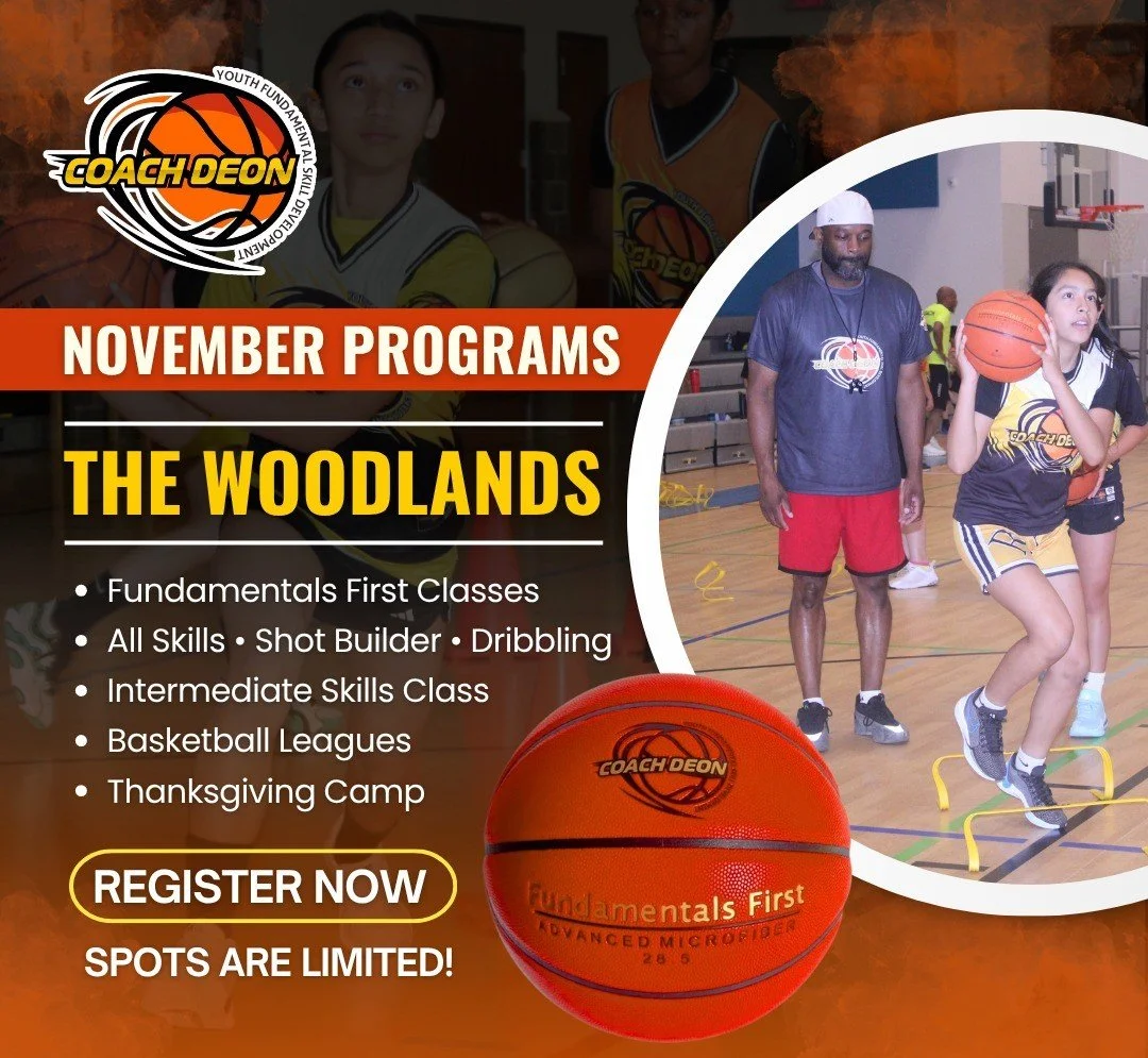 Coach Deon November Basketball Programs Graphic