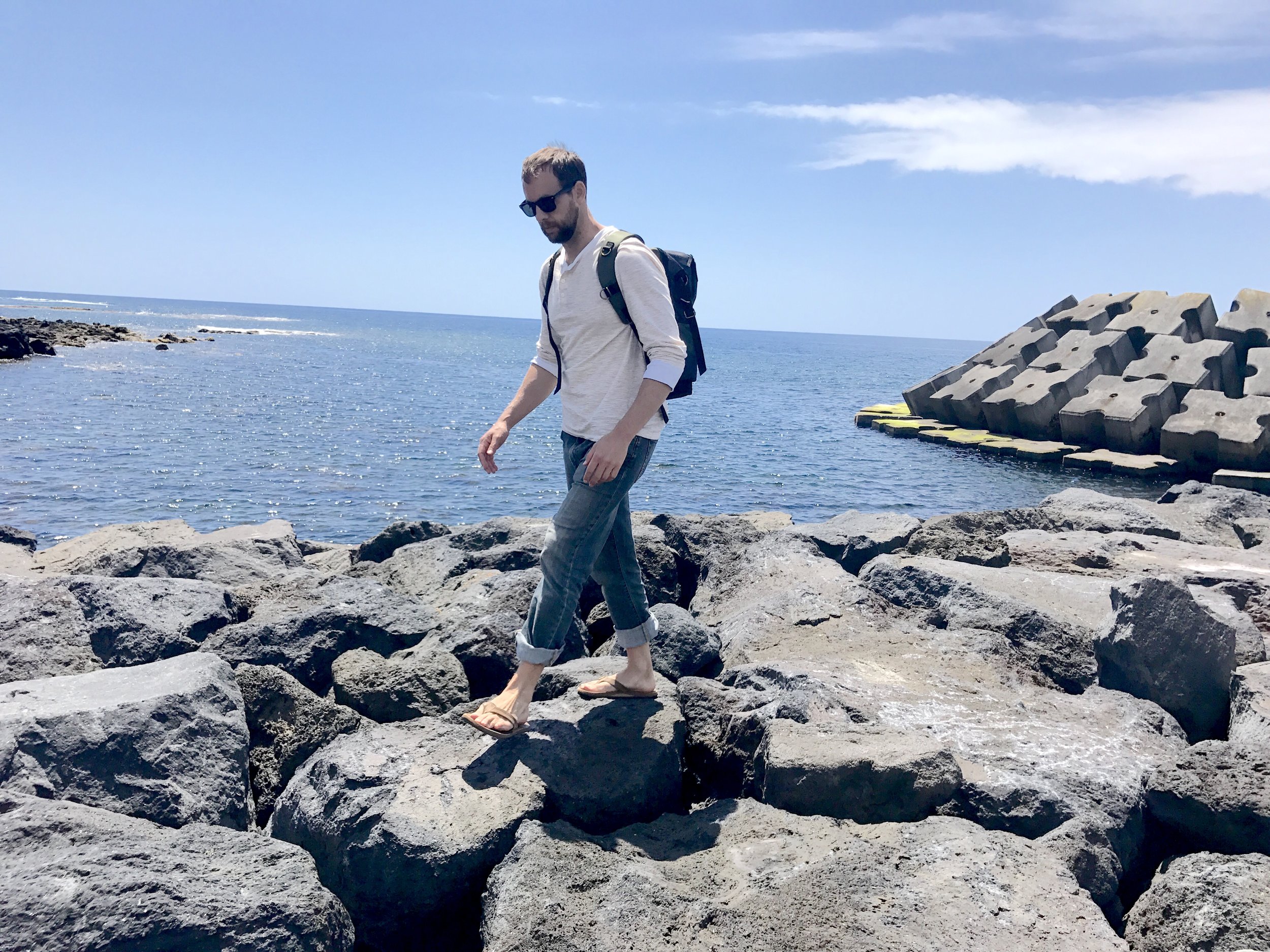 walking the pier