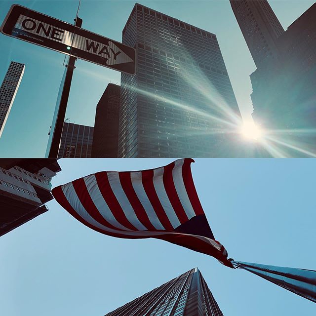 Morning shoot in #nyc .
.
.
.
#manhattan #nycphotography #urbanphotography #merica #lensflare #iphonephotography #iphonex #oneway #skyscrapers #shotoniphonexsmax